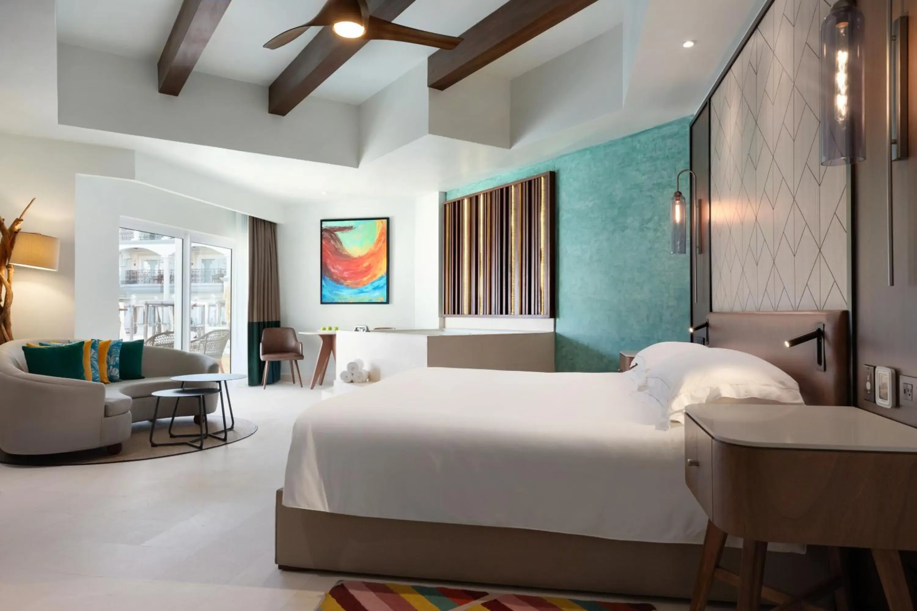 King Suite with Balcony and Pool View - single occupancy in Hyatt Vivid Playa Del Carmen All-Inclusive Adult Only Resort King Suite with Balcony and Pool View - single occupancy in Hyatt Vivid Playa Del Carmen All-Inclusive Adult Only Resort