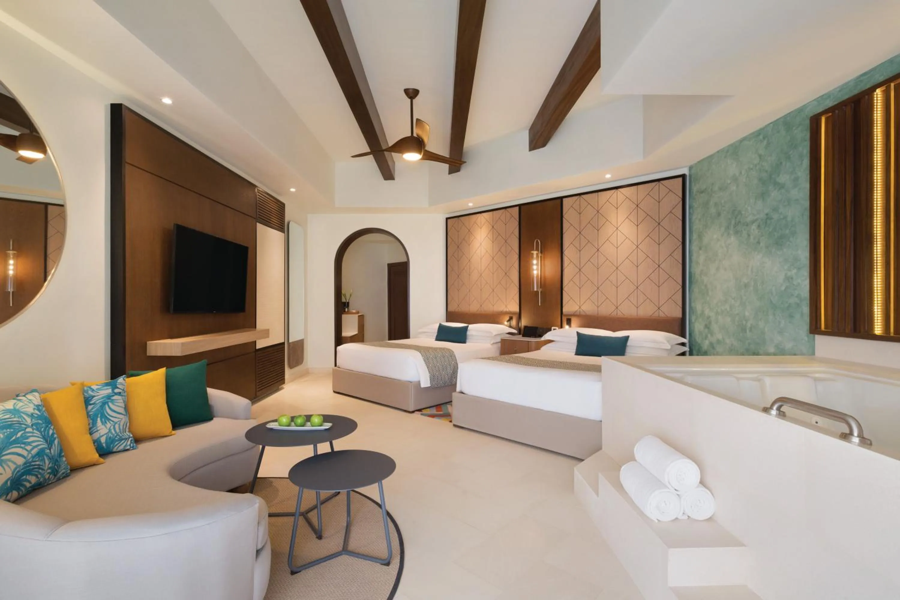 Bedroom in Hyatt Vivid Playa Del Carmen All-Inclusive Adult Only Resort