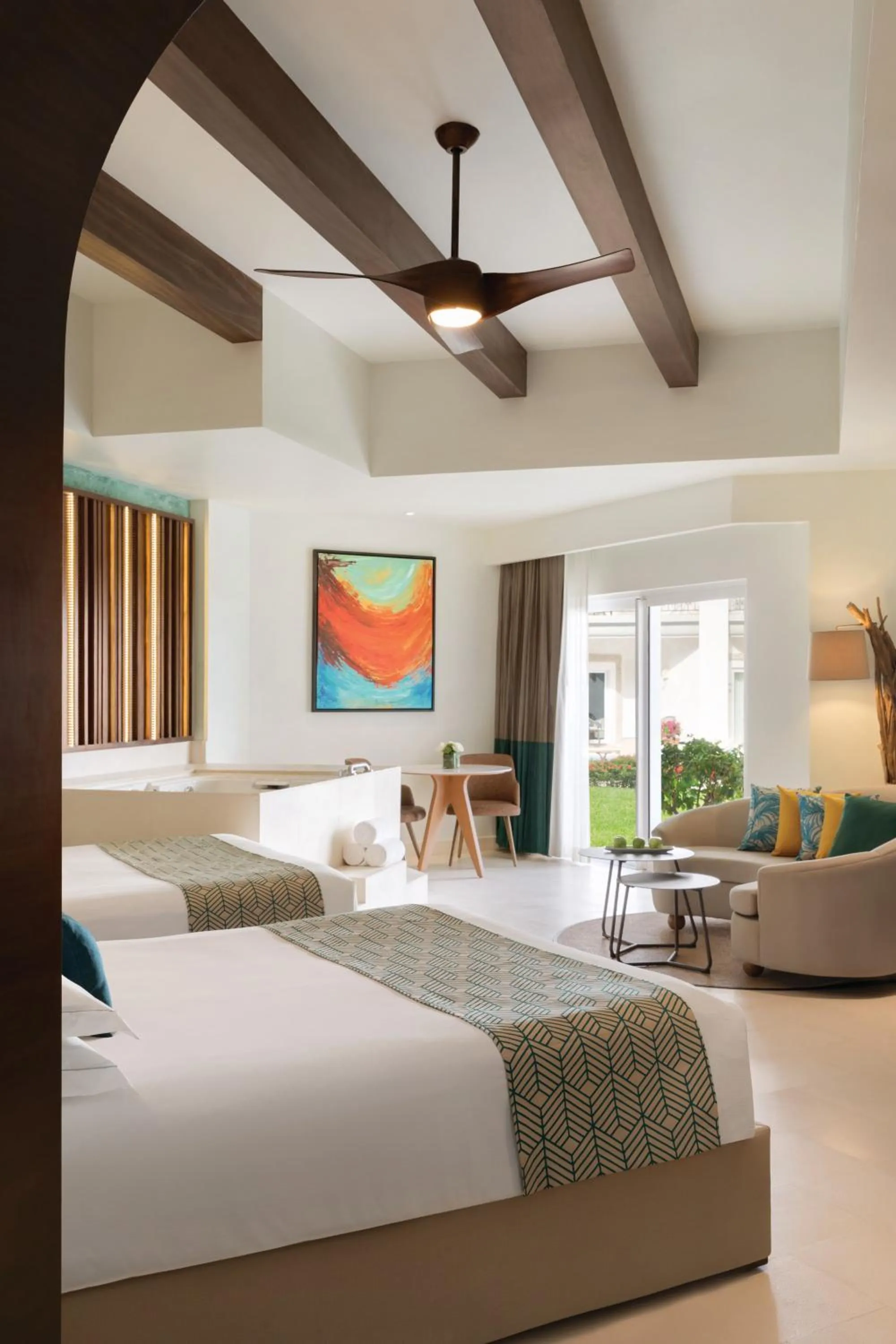 Bedroom, Bed in Hyatt Vivid Playa Del Carmen All-Inclusive Adult Only Resort