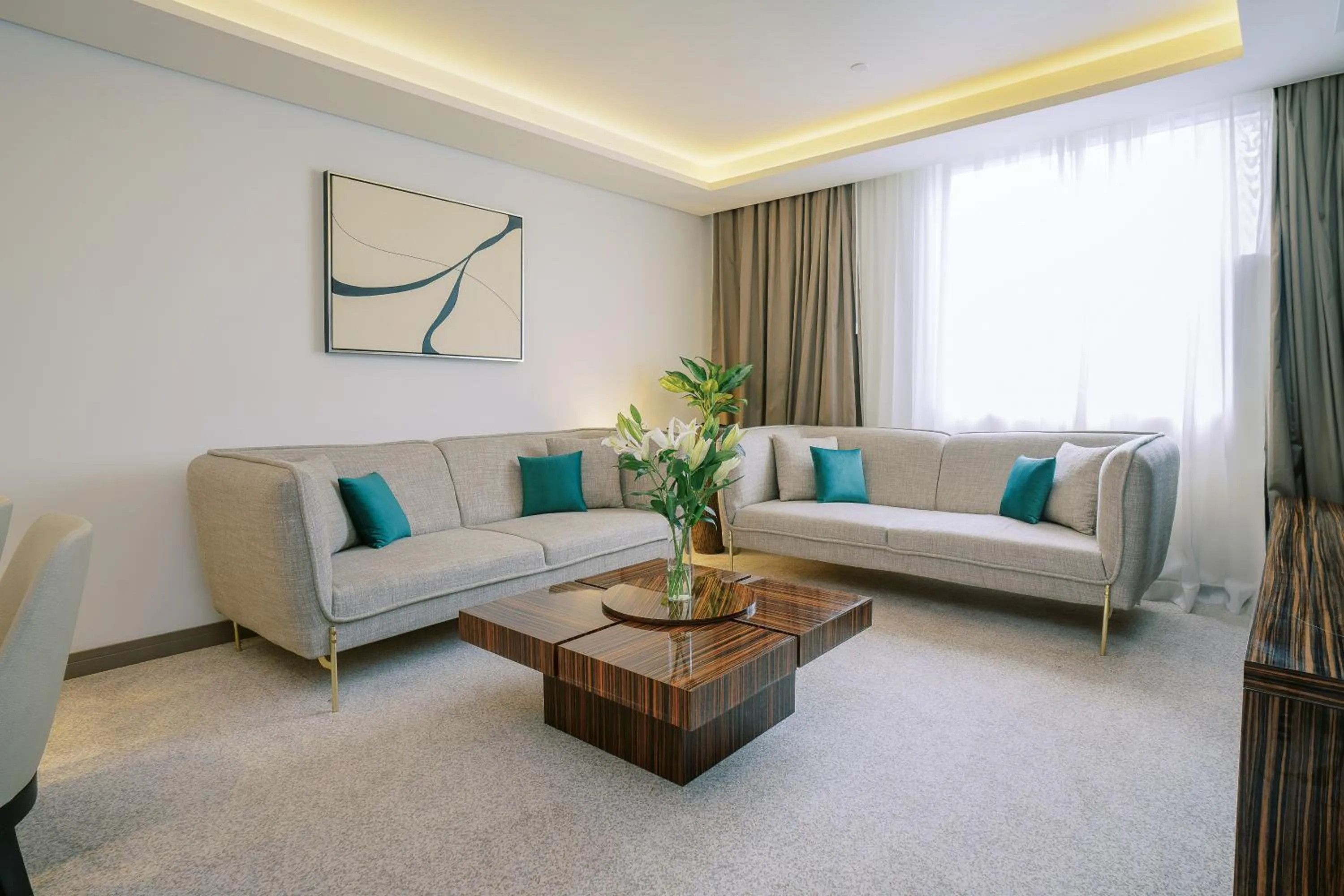 Living room in Khalidia Palace Hotel Dubai by Mourouj Gloria