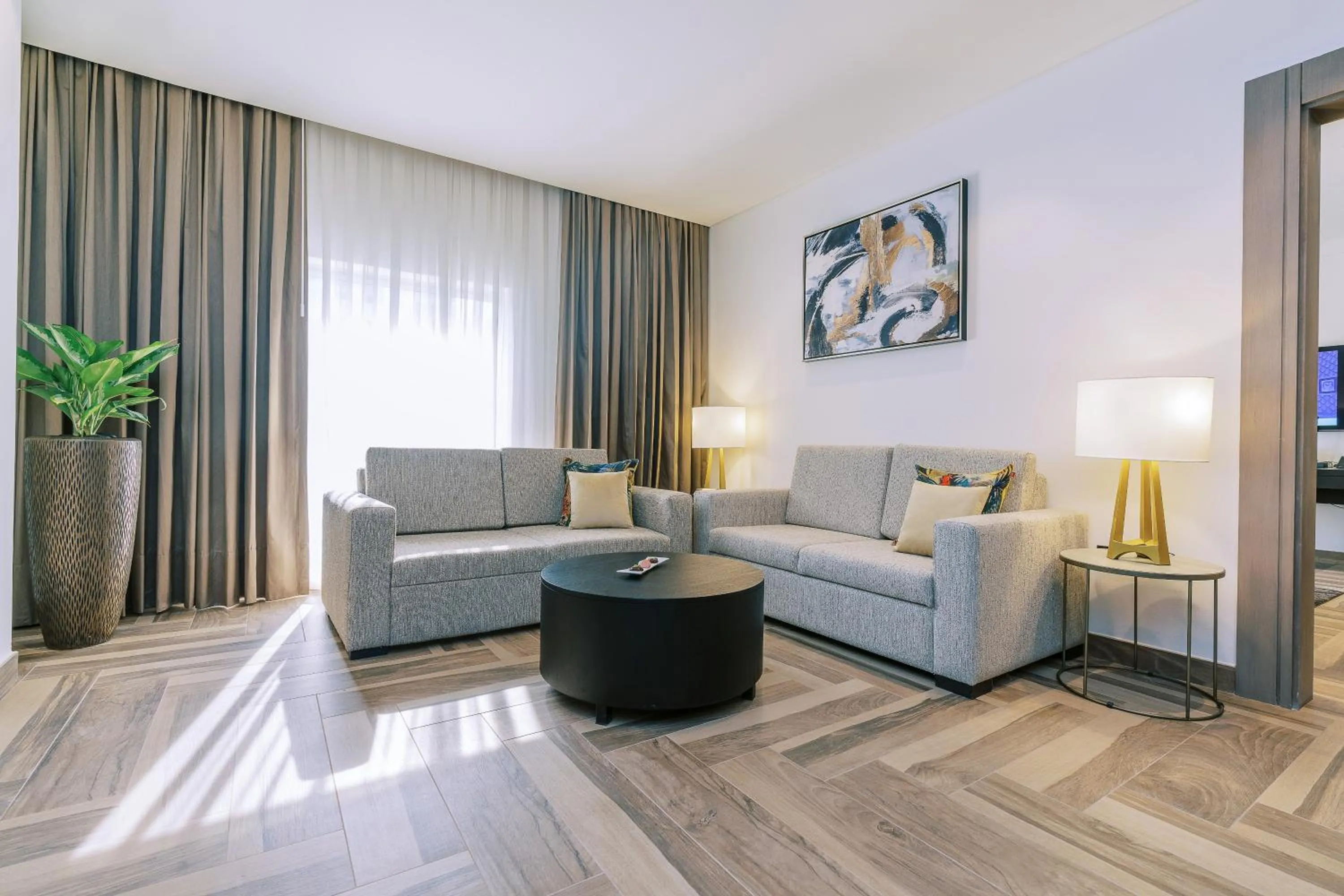 Living room in Khalidia Palace Hotel Dubai by Mourouj Gloria