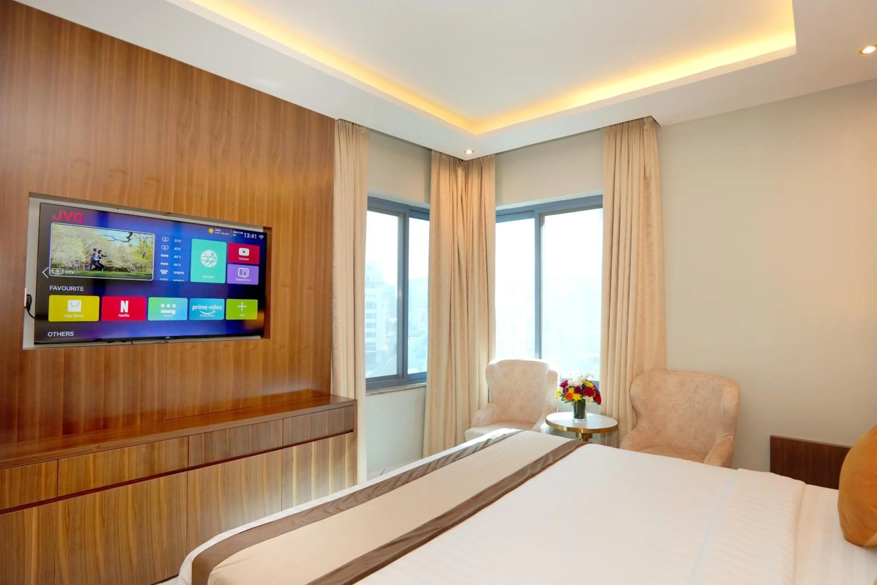 View (from property/room), Bed in Concorde Deira Hotel -Formerly Golden Tulip Deira Hotel