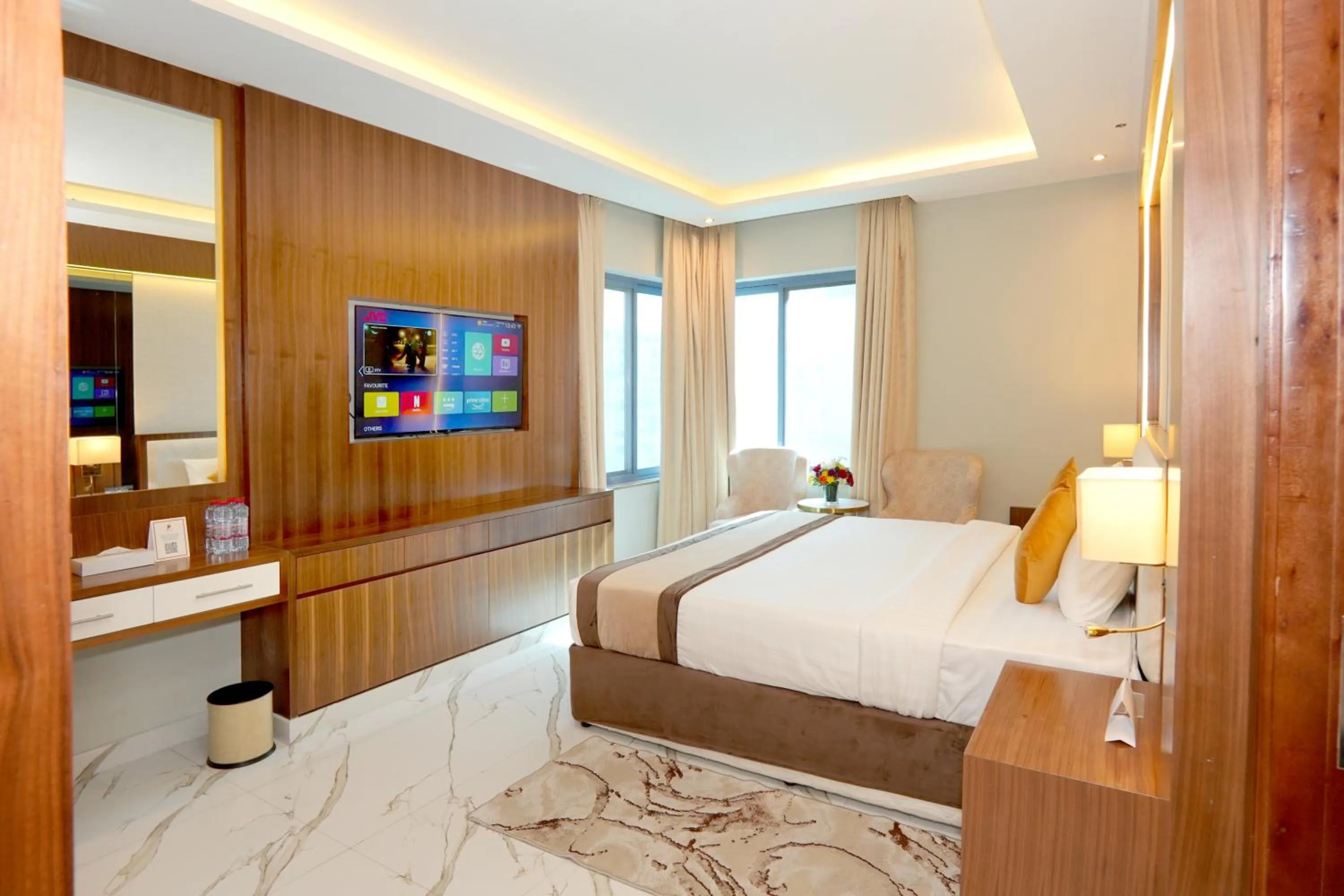 View (from property/room), Bed in Concorde Deira Hotel -Formerly Golden Tulip Deira Hotel