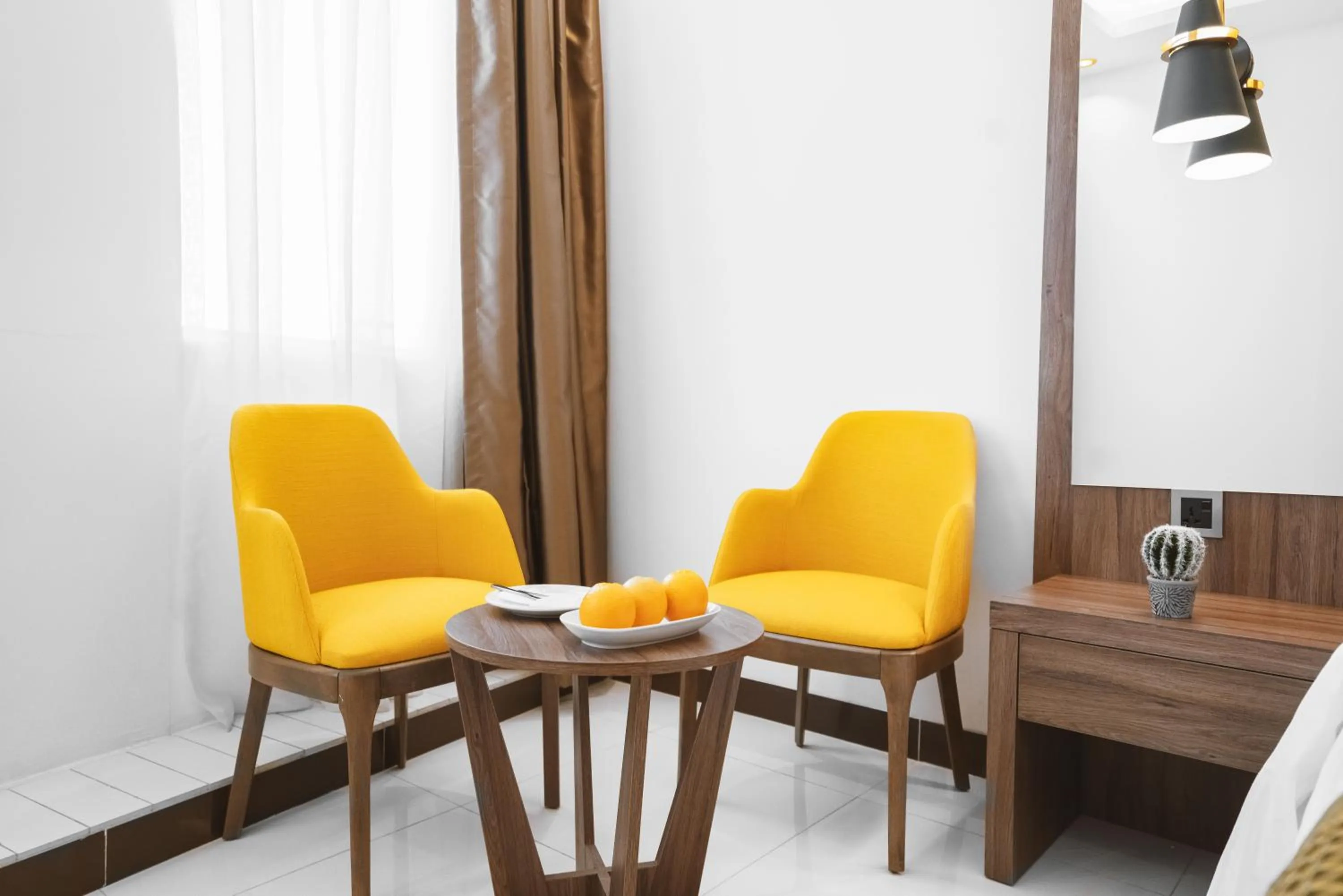 Seating area in Noor Land Hotel