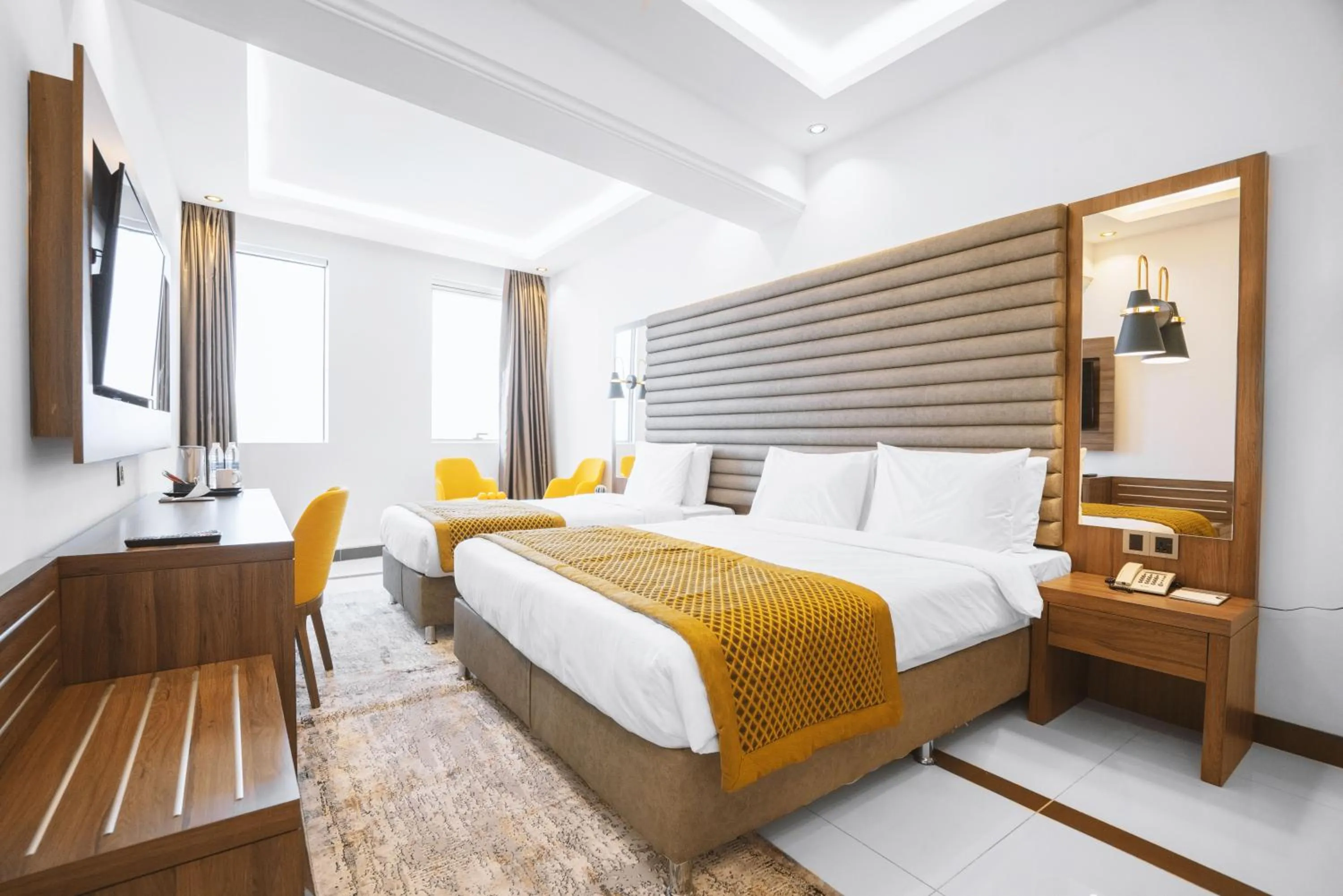 Photo of the whole room, Bed in Noor Land Hotel