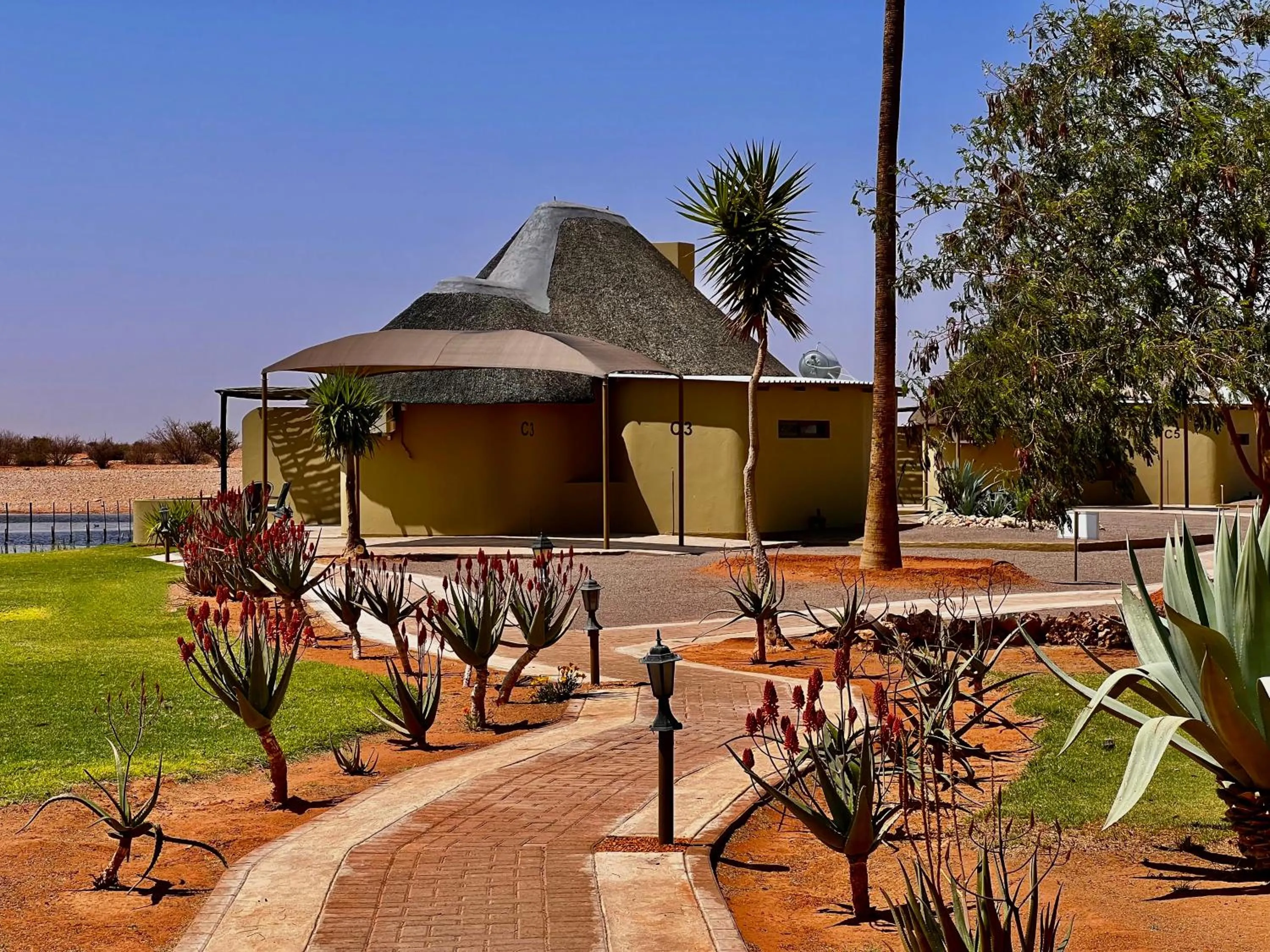 Garden view in Lapa Lange Game Lodge