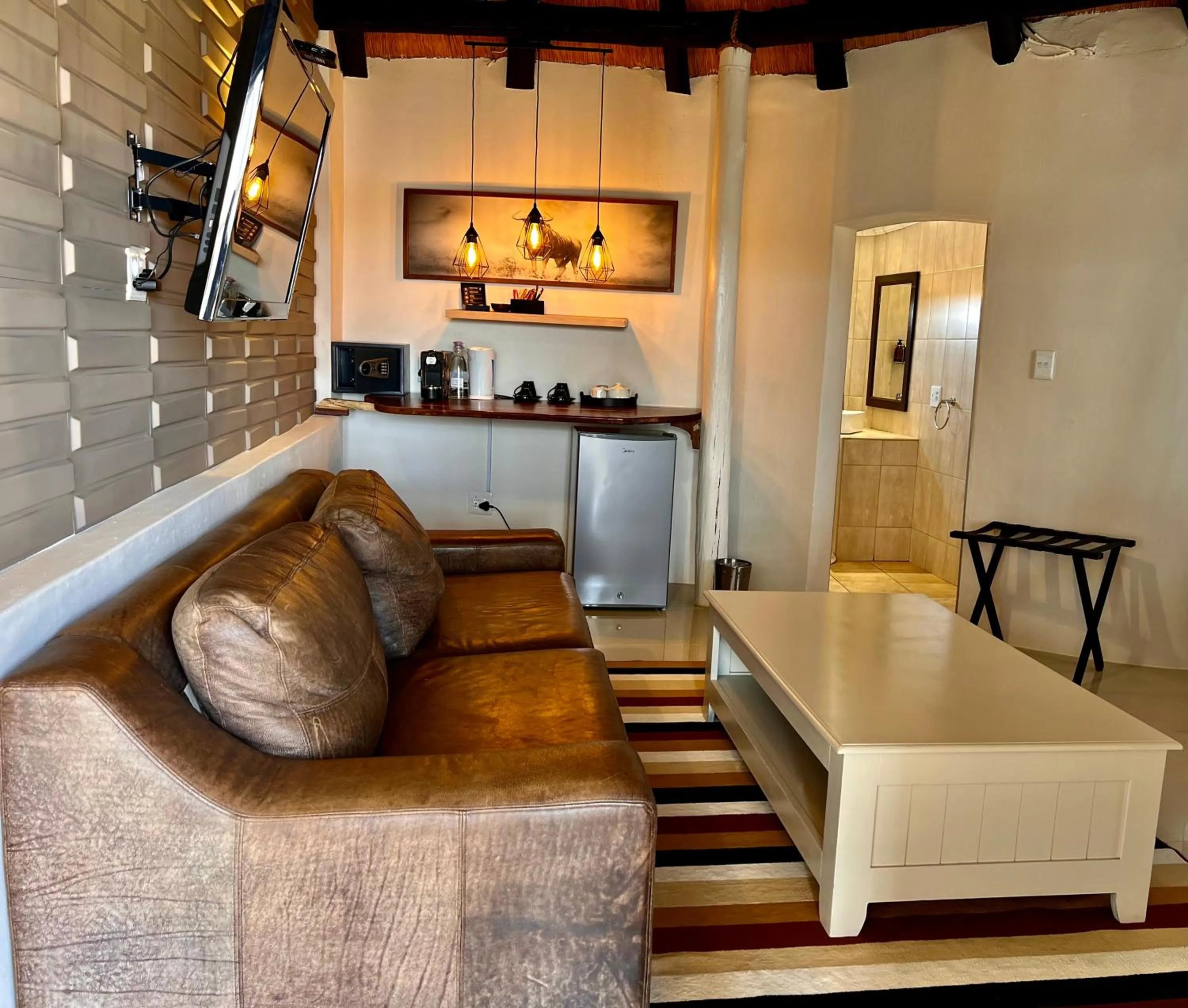 Seating area in Lapa Lange Game Lodge