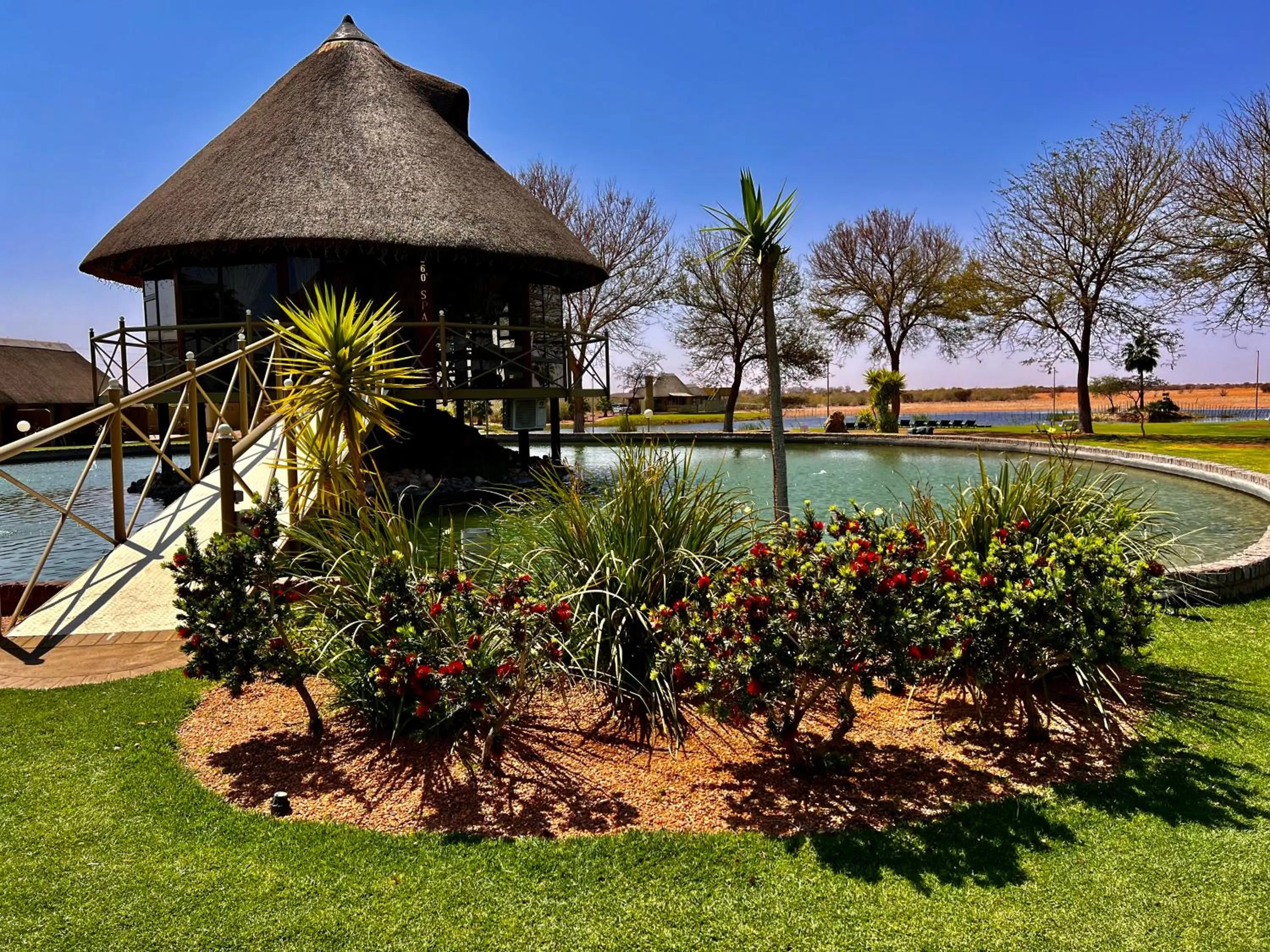 Garden view in Lapa Lange Game Lodge