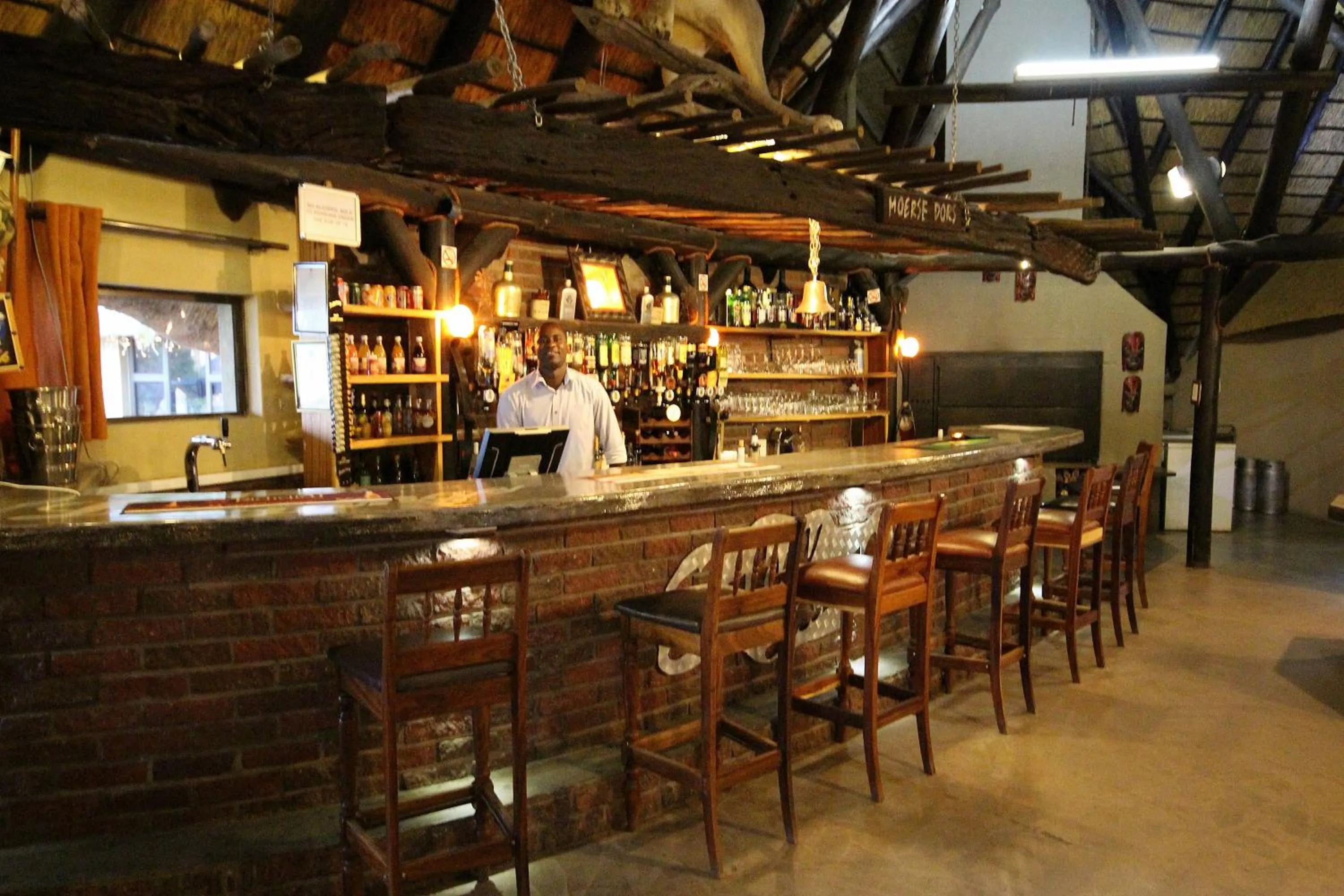 Lounge or bar in Lapa Lange Game Lodge