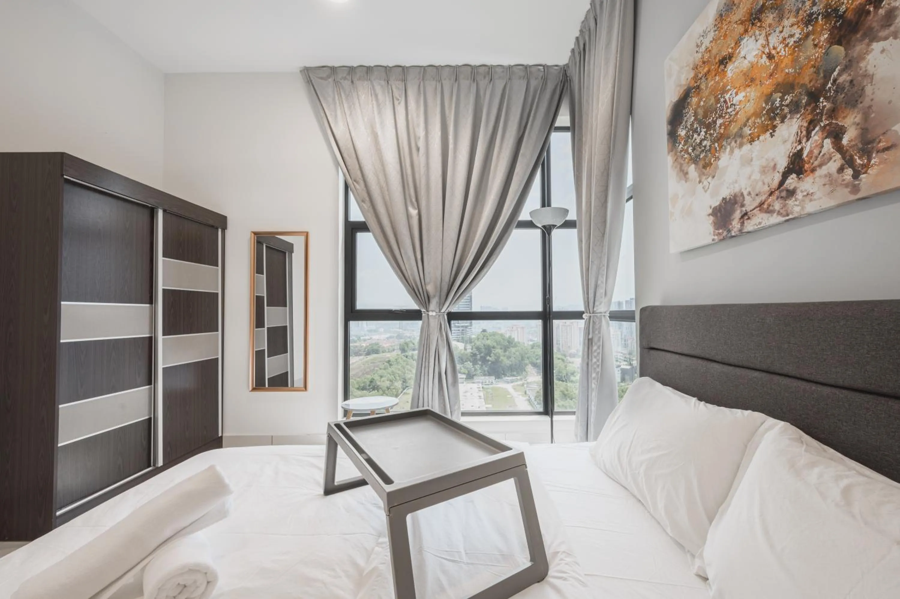 View (from property/room), Bed in Arte Mont Kiara by Airhost