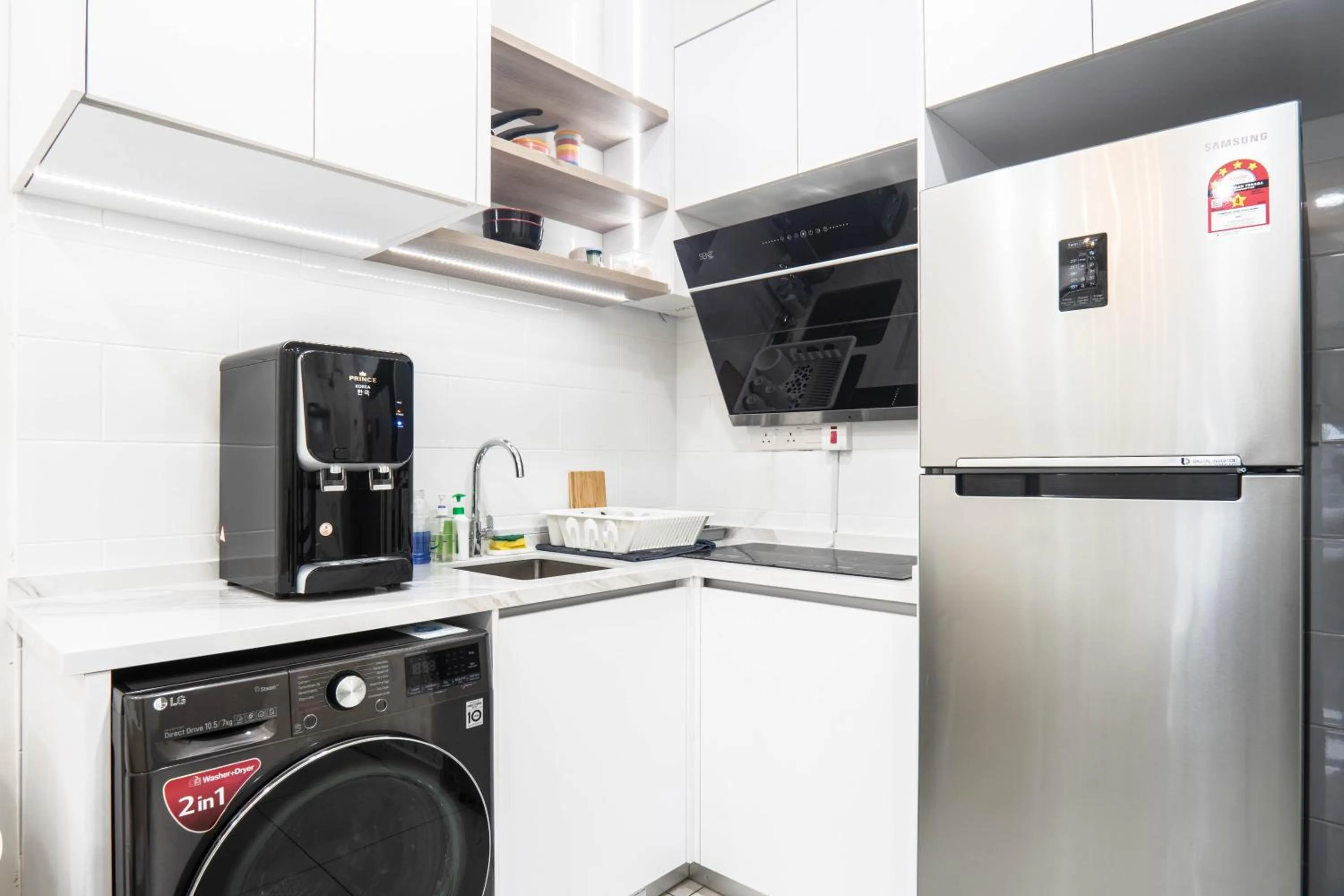 Kitchen or kitchenette in Arte Mont Kiara by Airhost