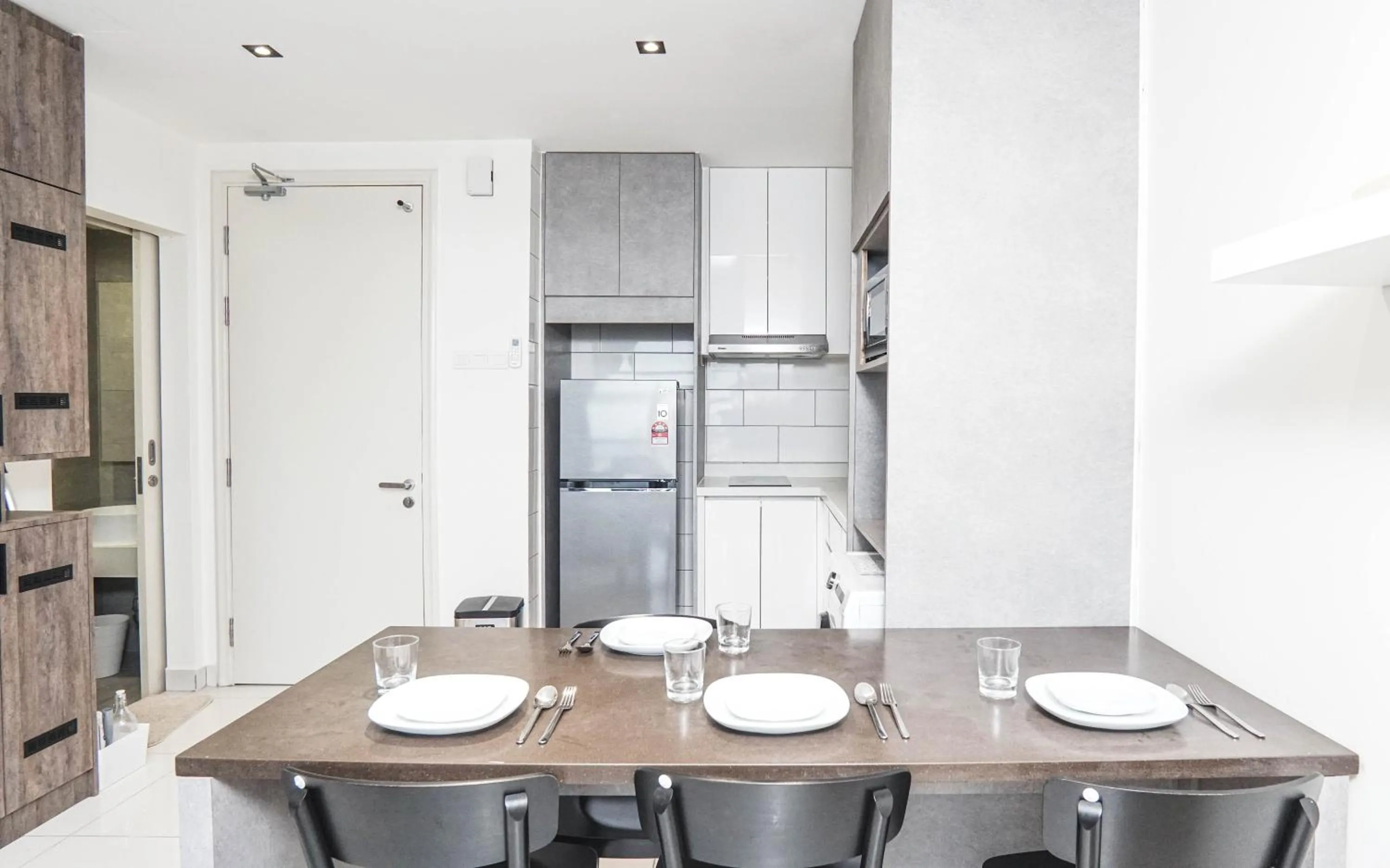 Kitchen or kitchenette in Arte Mont Kiara by Airhost