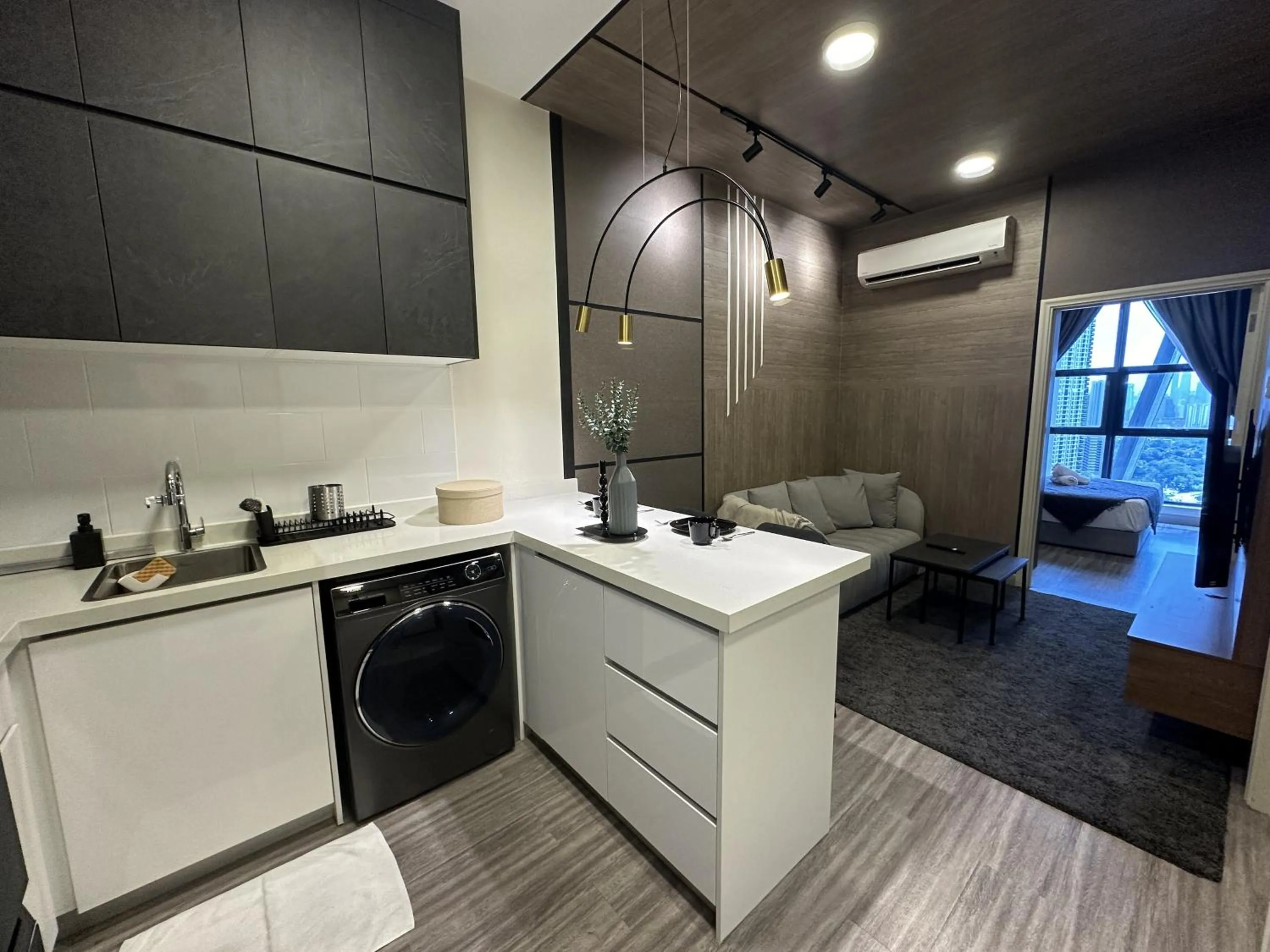 Kitchen or kitchenette in Arte Mont Kiara by Airhost