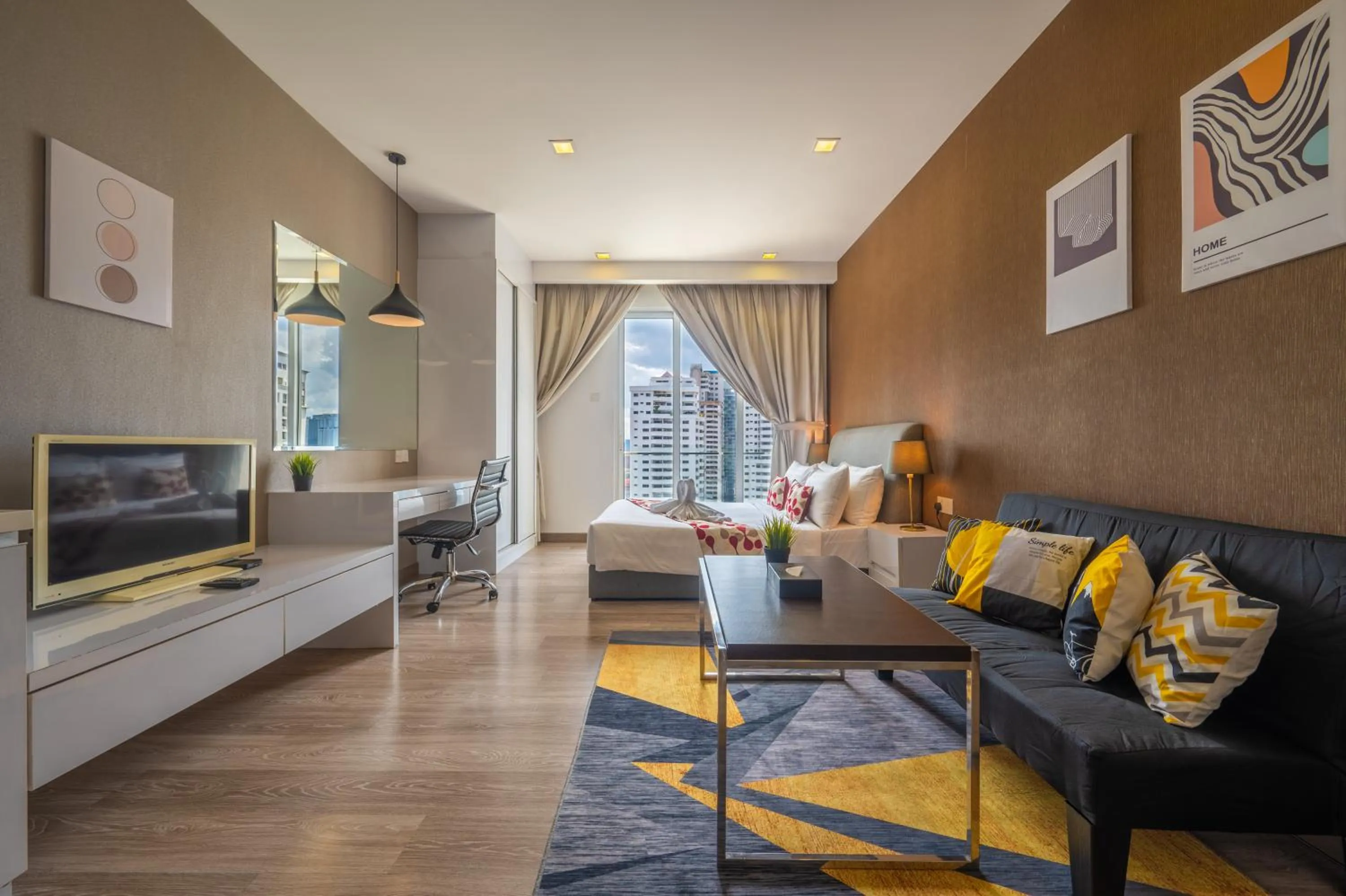 Living room in Greystone One Bukit Ceylon