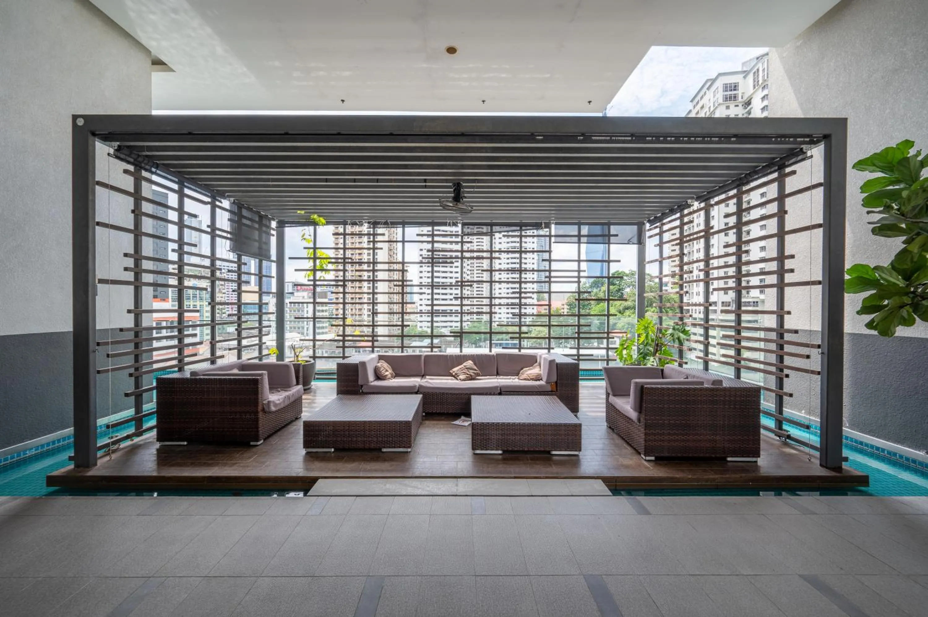 Seating area in Greystone One Bukit Ceylon