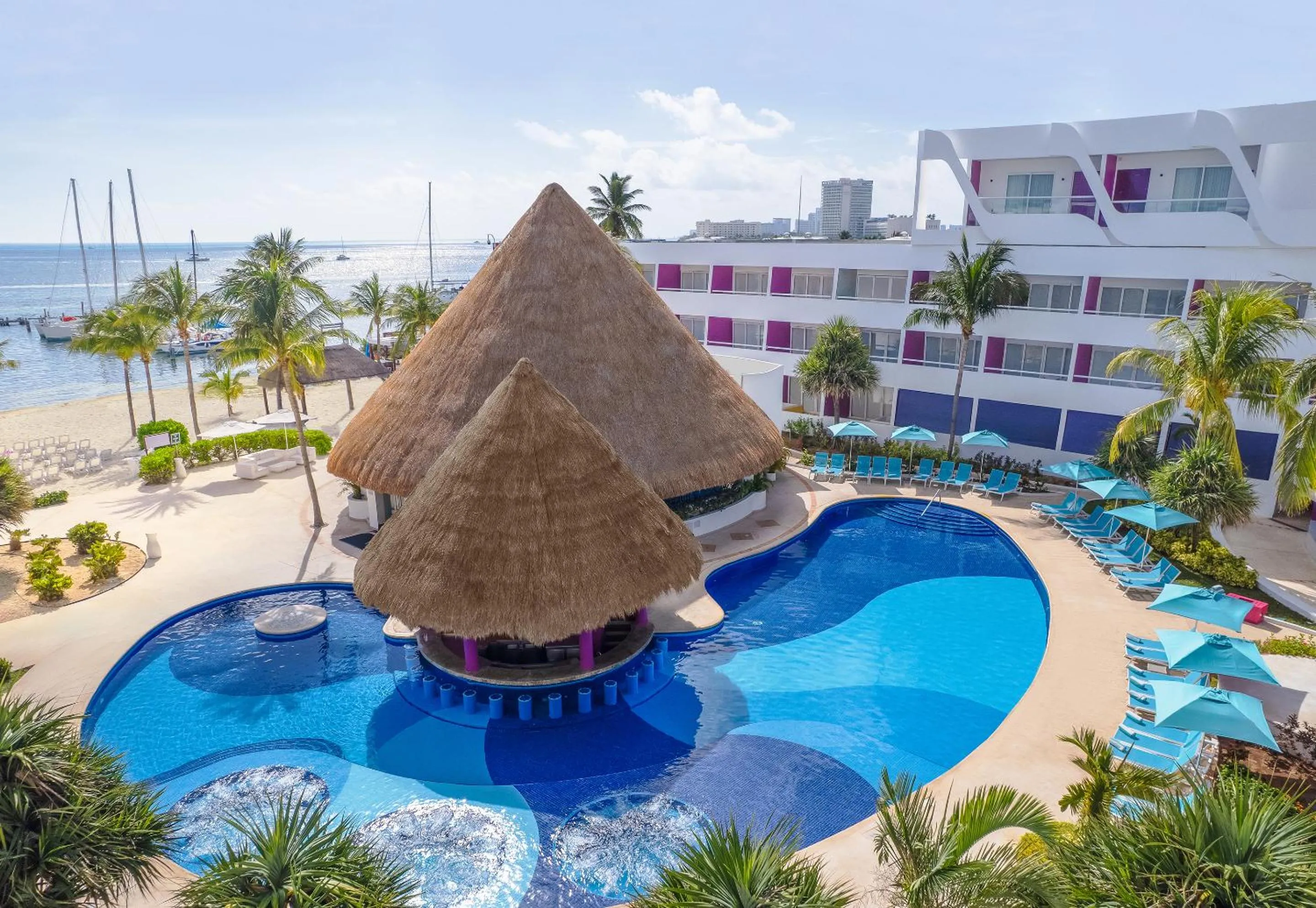 Pool view in Temptation Cancun Resort - All Inclusive - Adults Only