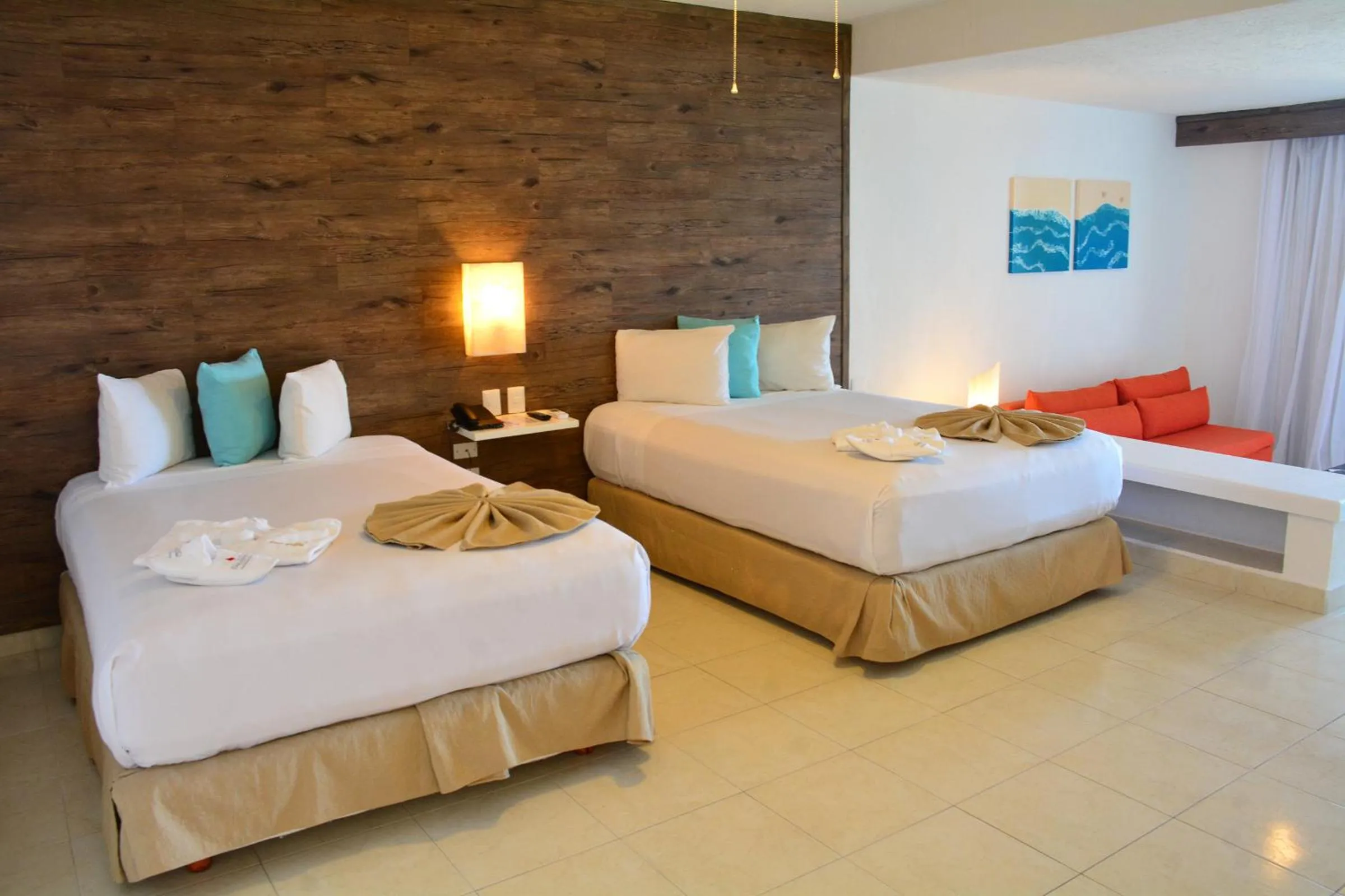 Bed in All Ritmo Cancun Resort & Water Park