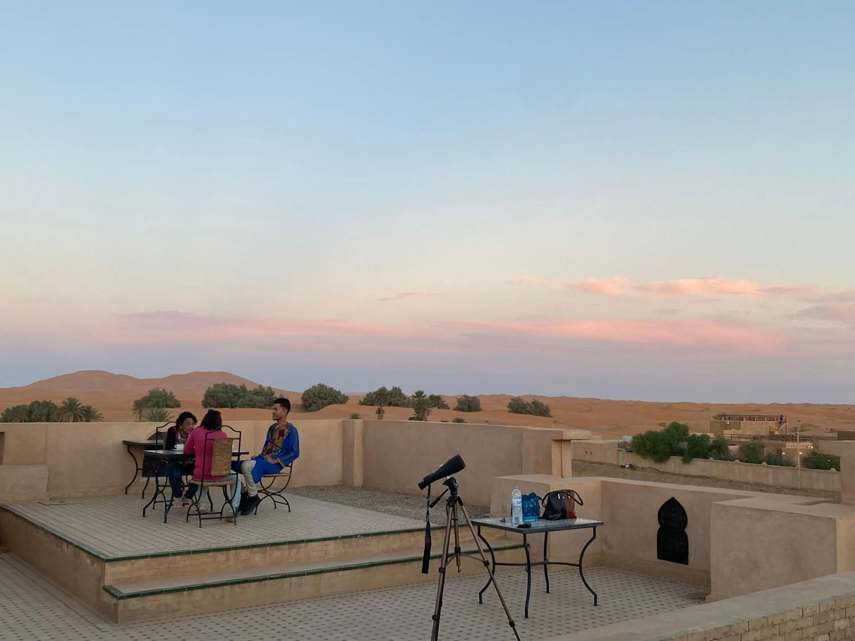 Balcony/Terrace in Desert Villa Boutique Hotel Merzouga