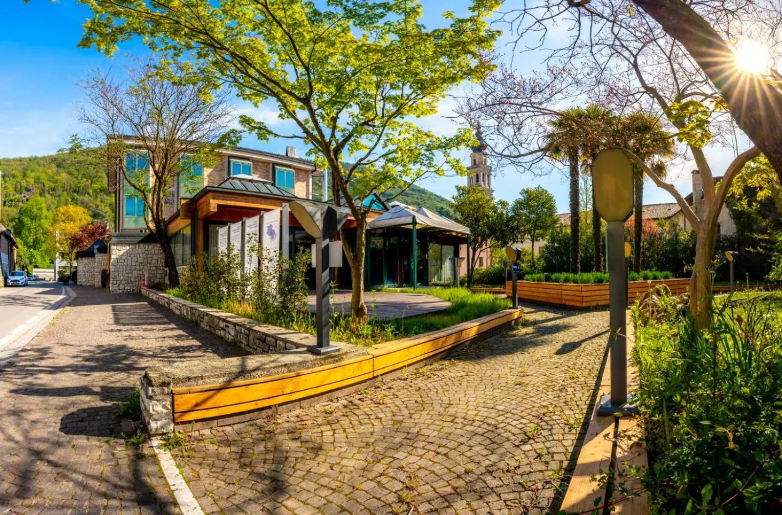 Patio in Hotel Diana
