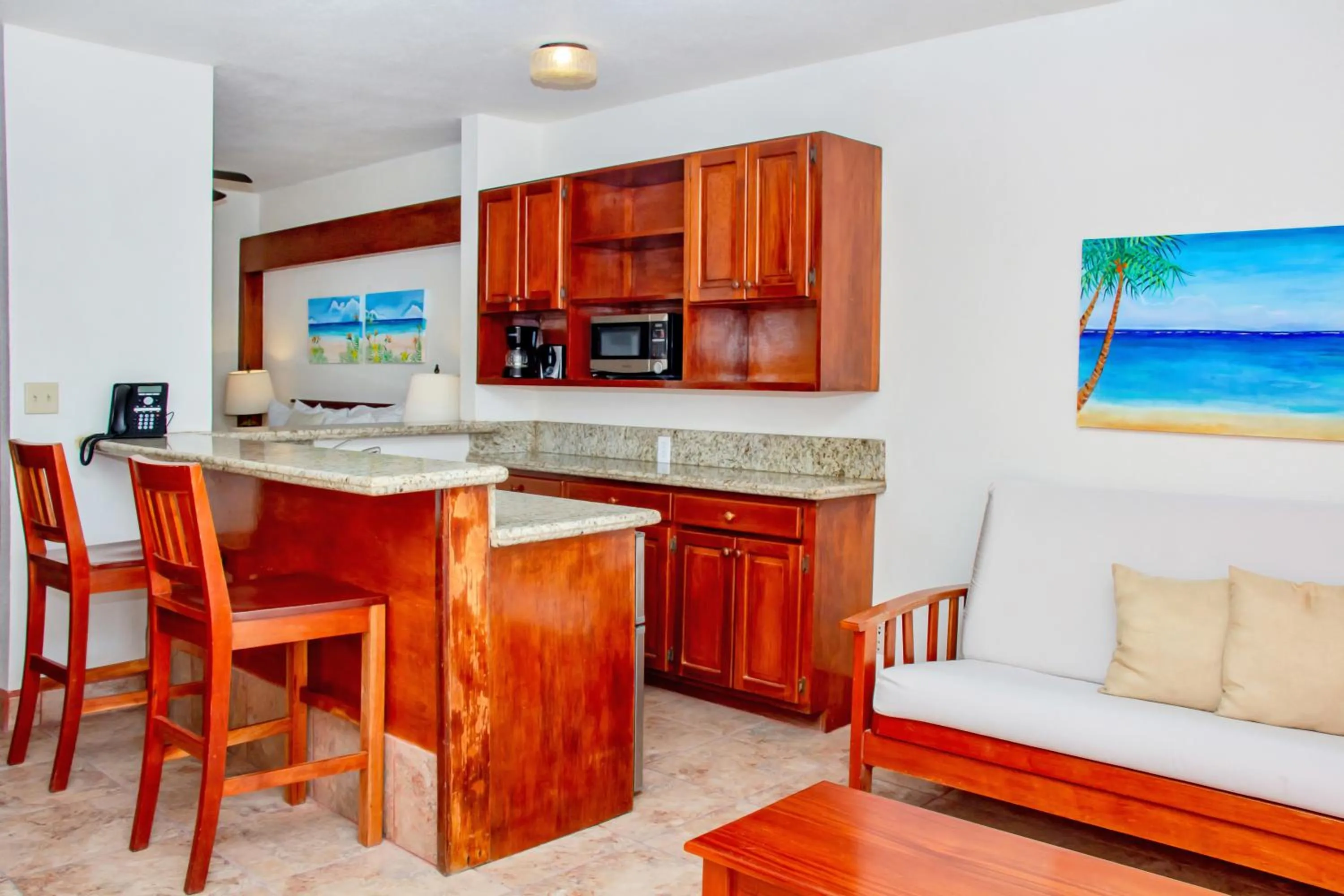 Kitchen or kitchenette in Mayan Princess Hotel