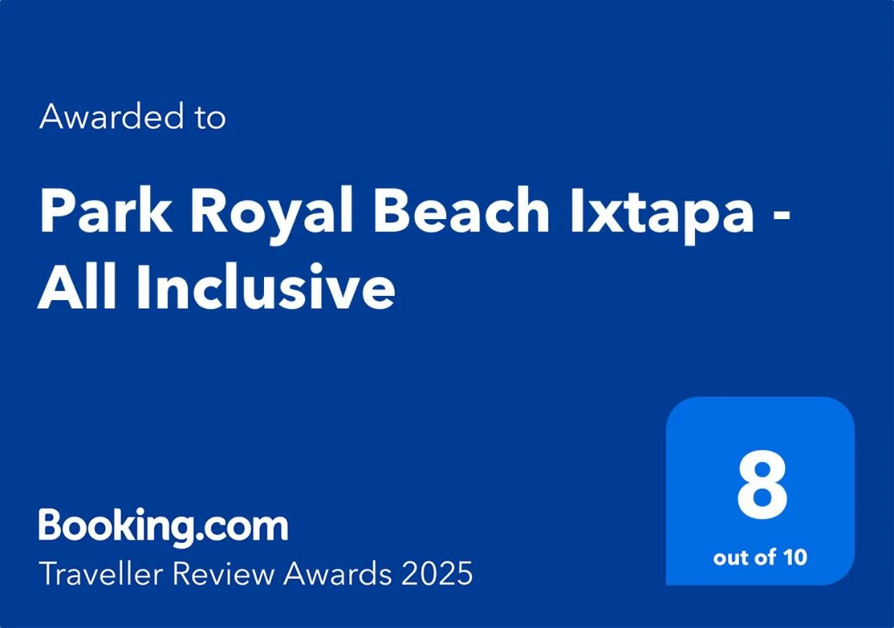 Certificate/Award in Park Royal Beach Ixtapa - All Inclusive