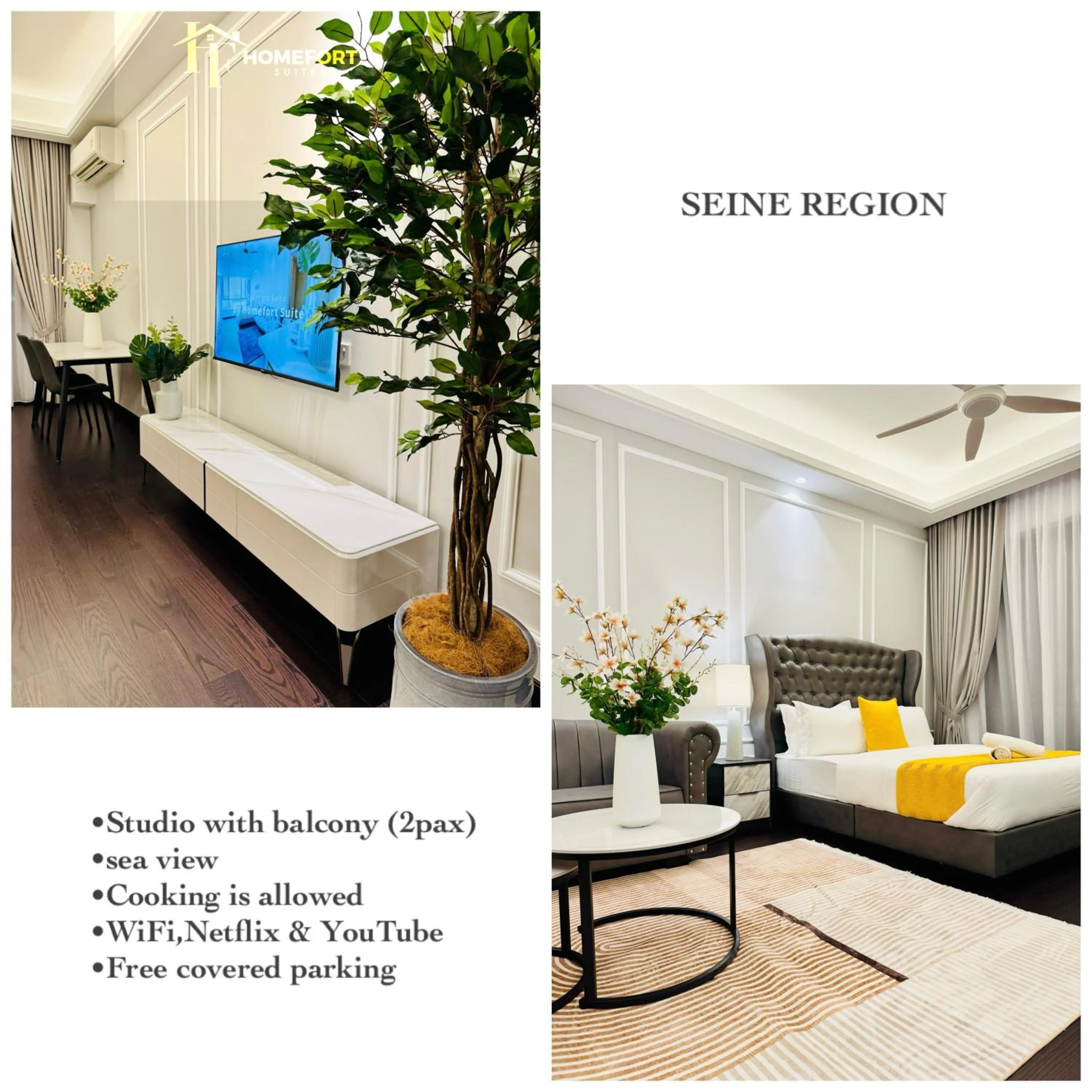 Bed in R&F PRINCESS COVE BY HOMEFORT SUITES