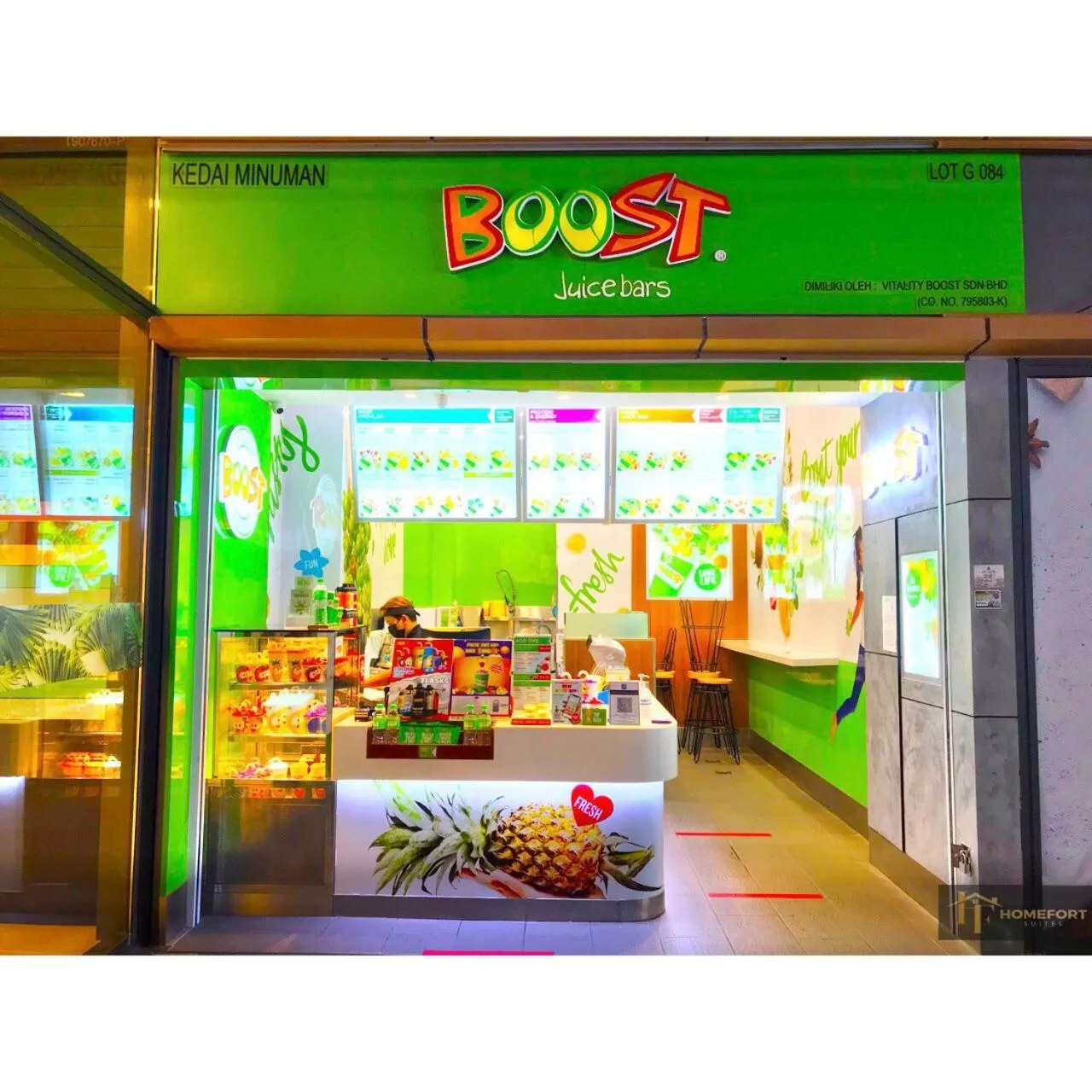 Restaurant/places to eat in R&F PRINCESS COVE BY HOMEFORT SUITES