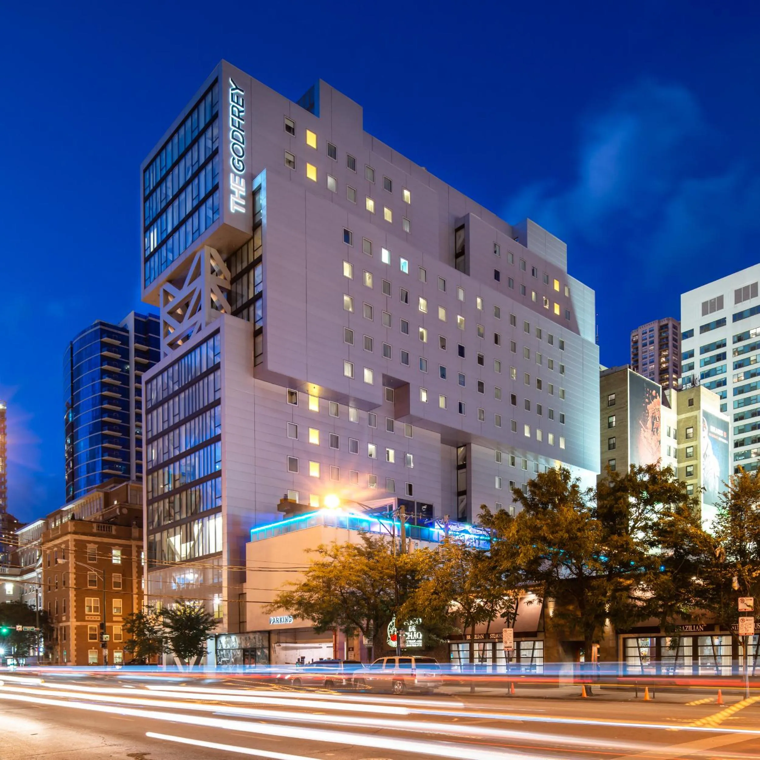 Property building in Godfrey Hotel Chicago