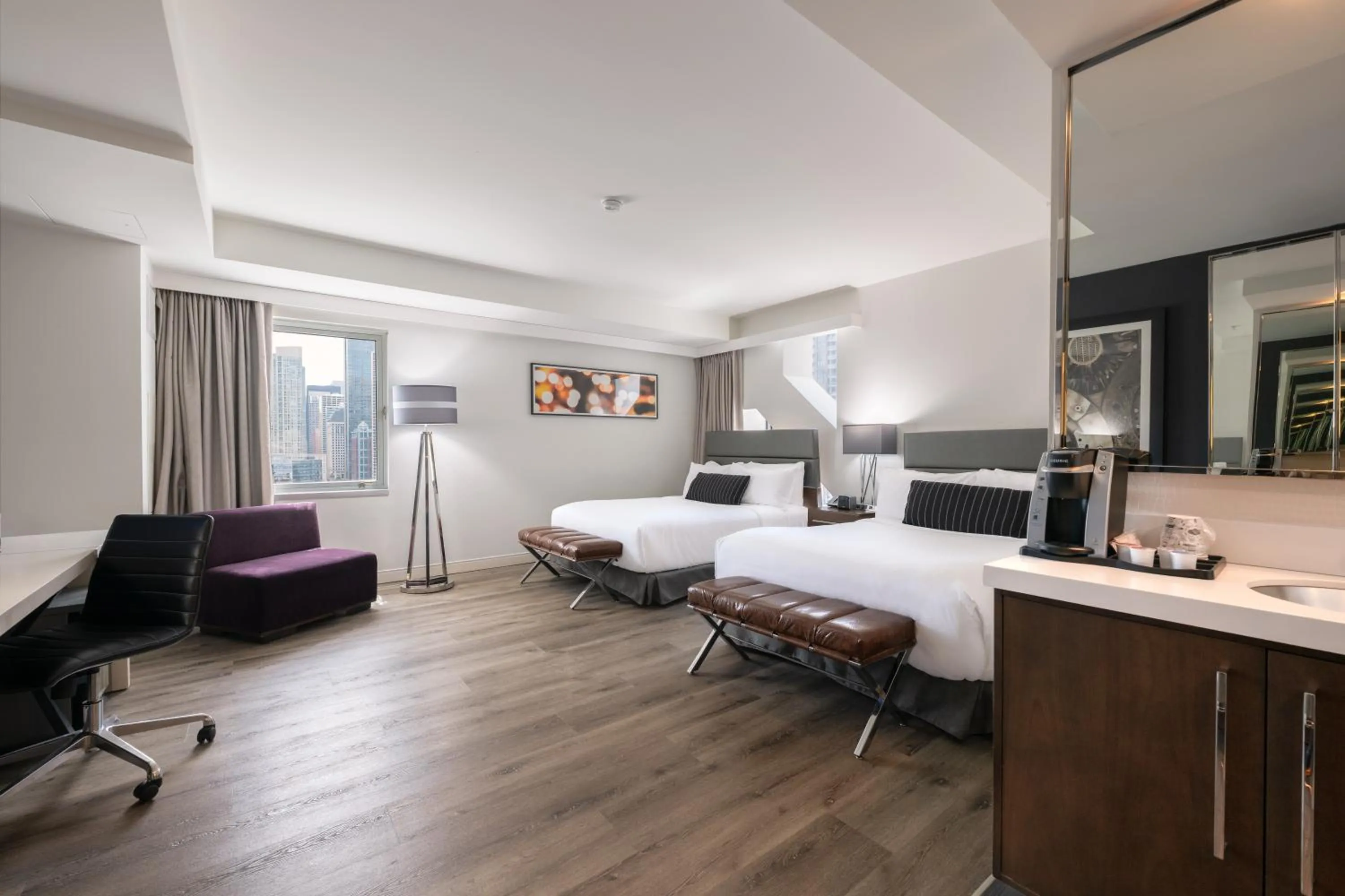 Bedroom in Godfrey Hotel Chicago