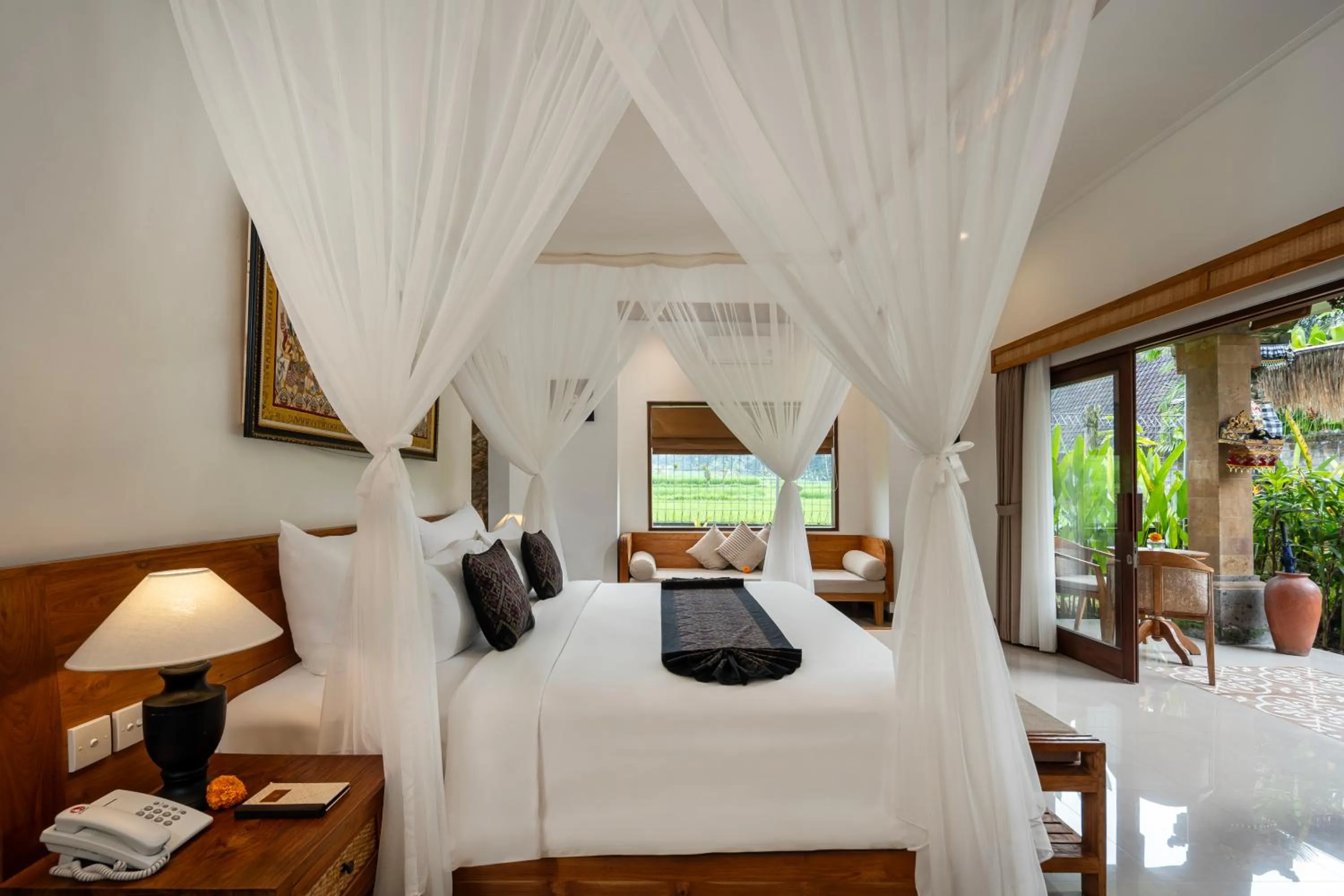 Bed in Govala Ubud Villas & SPA