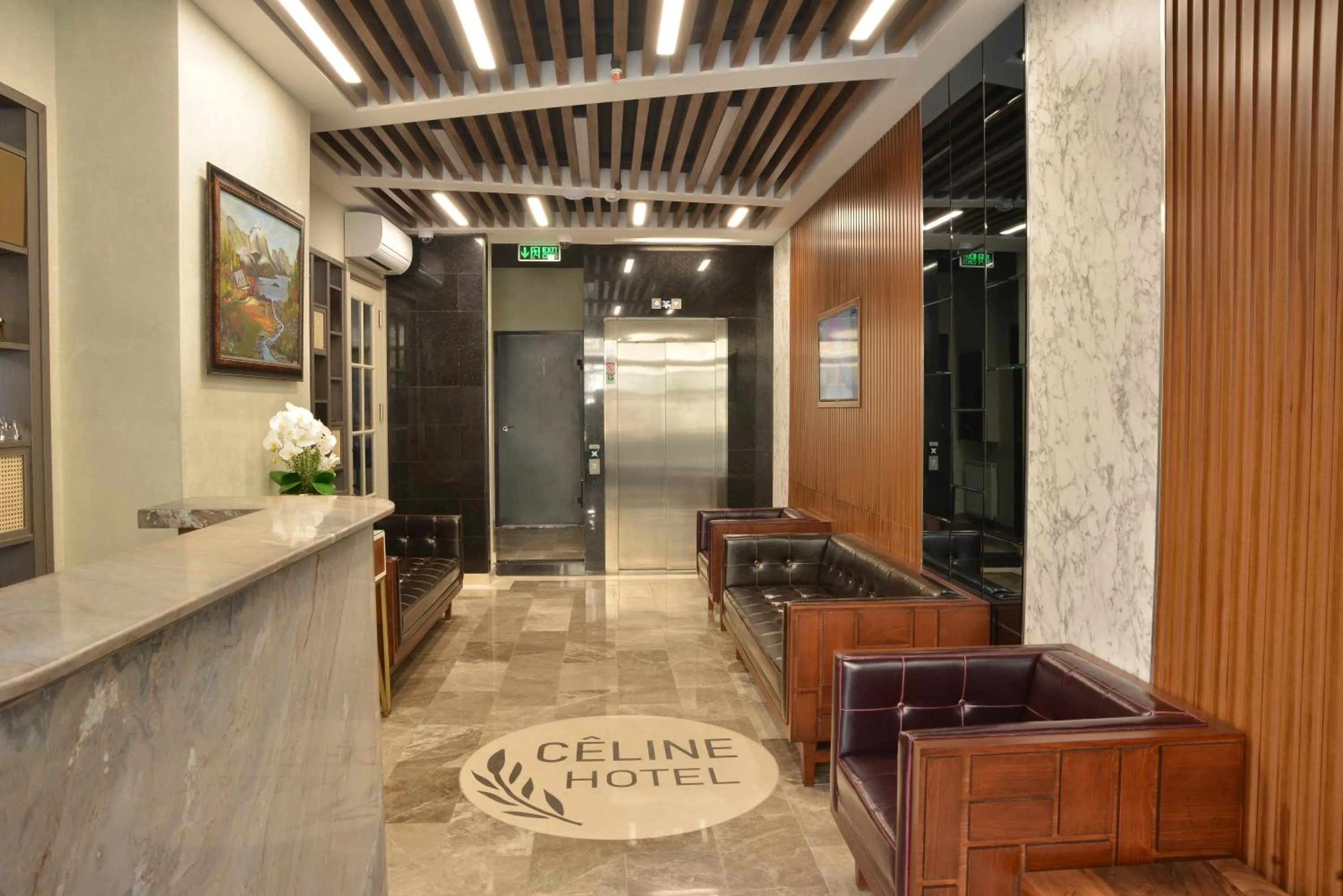 Seating area in Celine Hotel Taxim