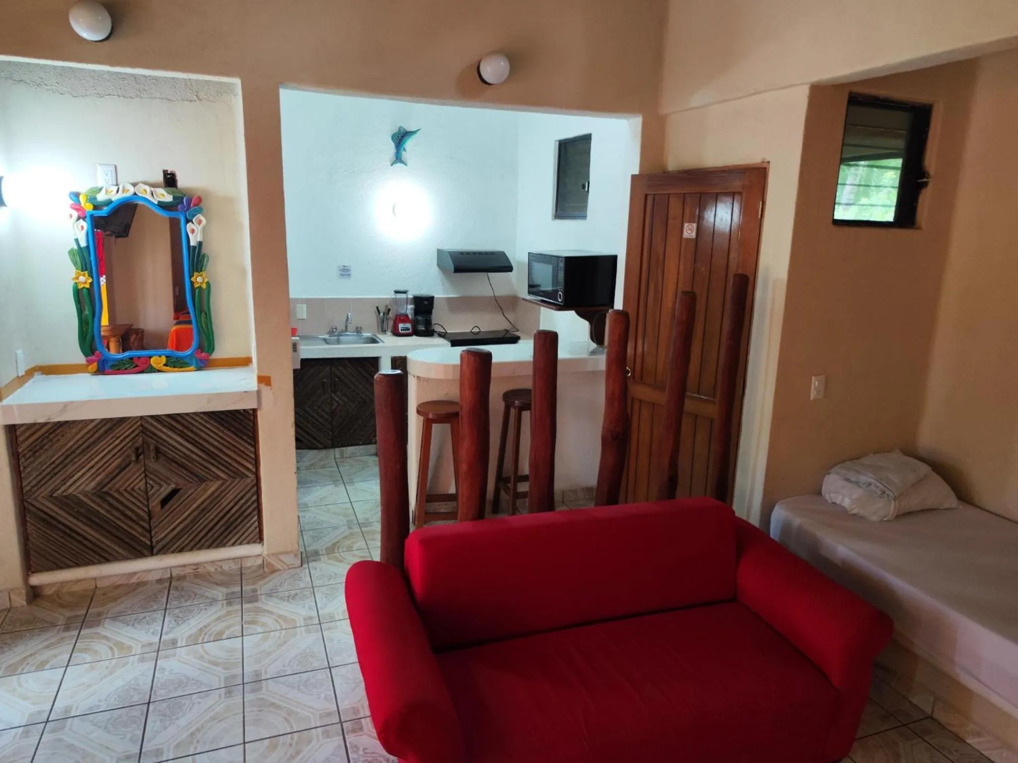 Kitchen or kitchenette in Hotel J.B.