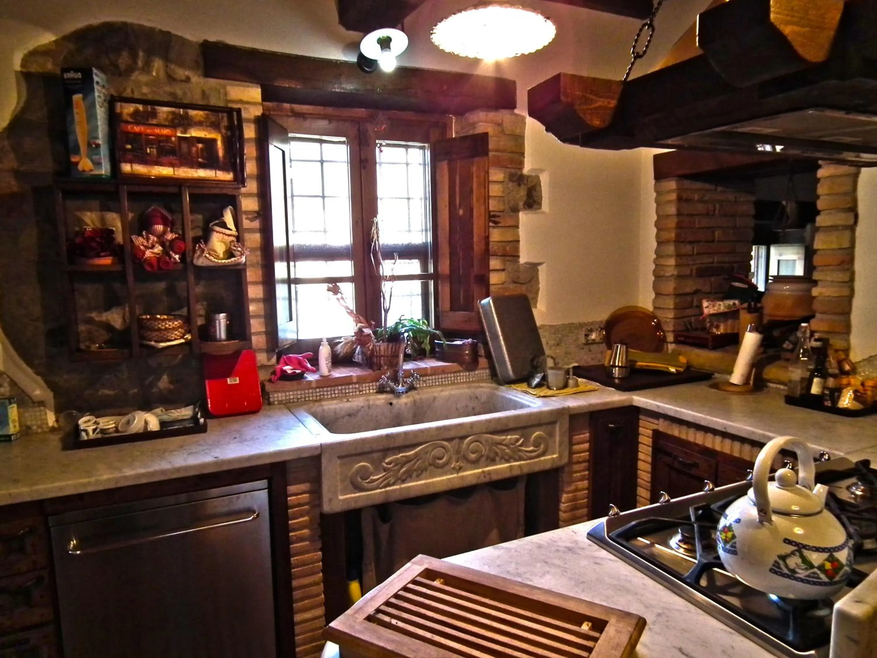 Kitchen or kitchenette in Azienda Agrituristica I Tre Casali