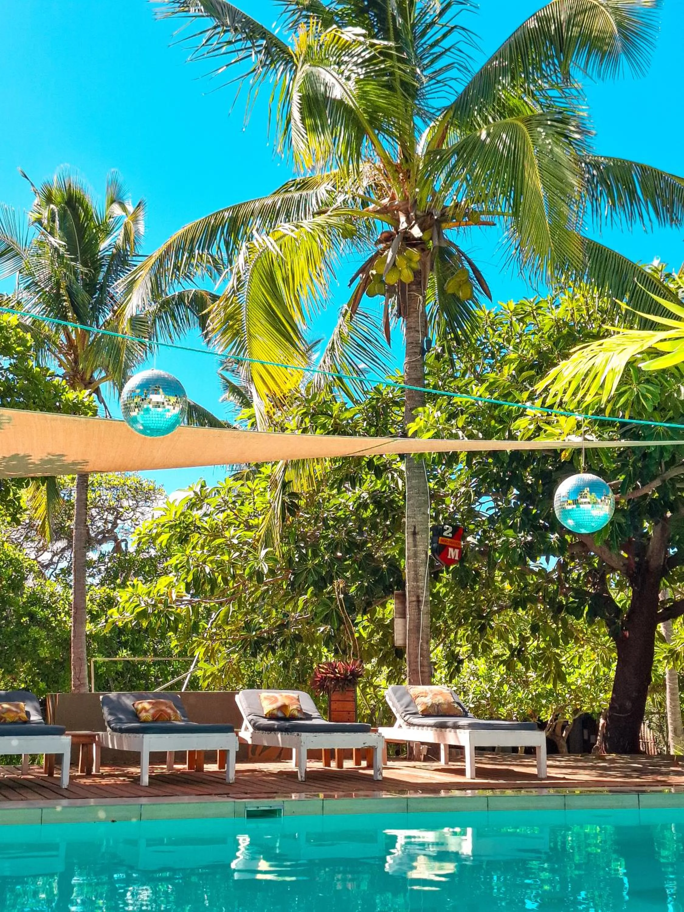 Pool view in Mozambeat Motel