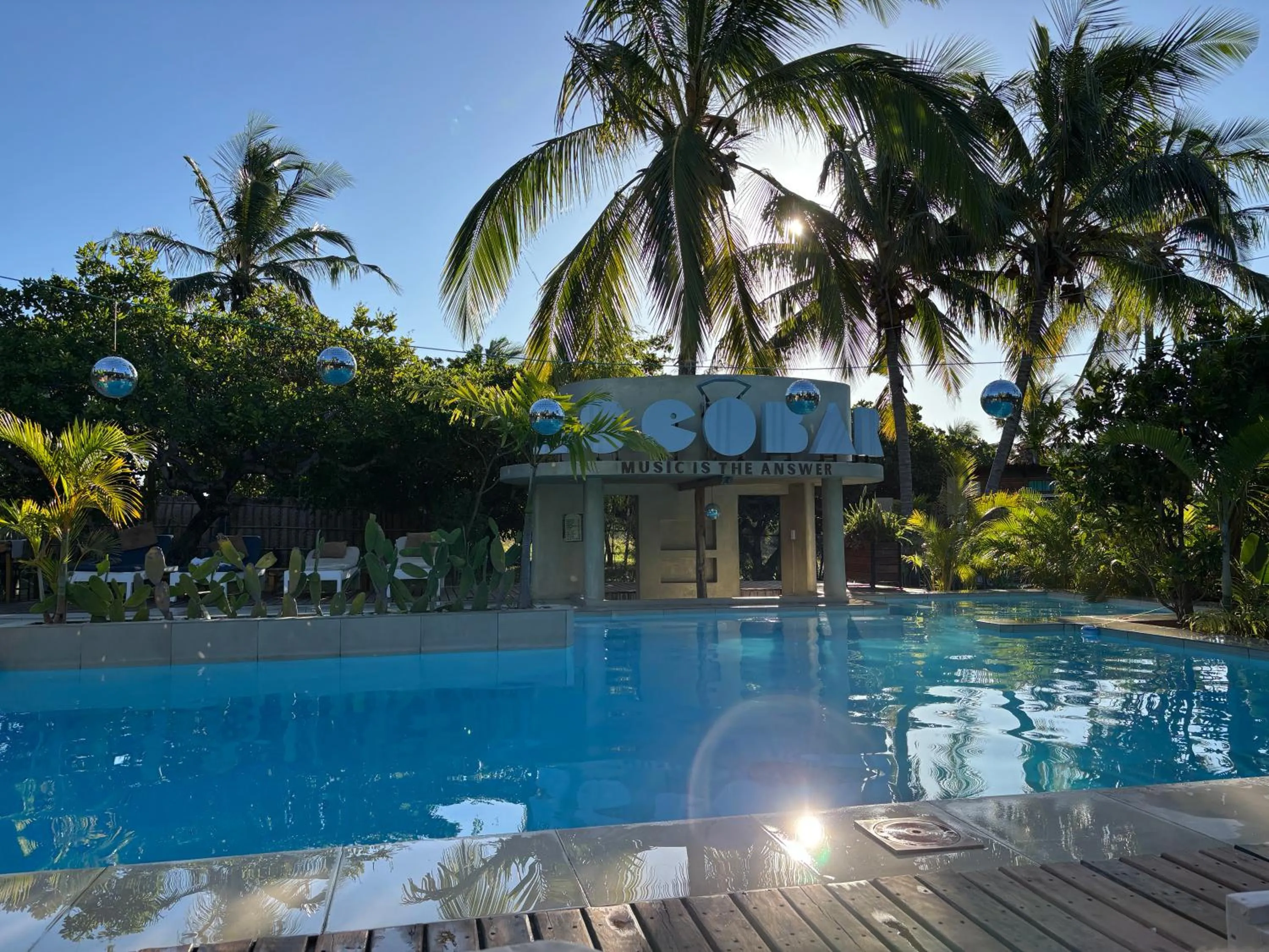 Swimming pool in Mozambeat Motel