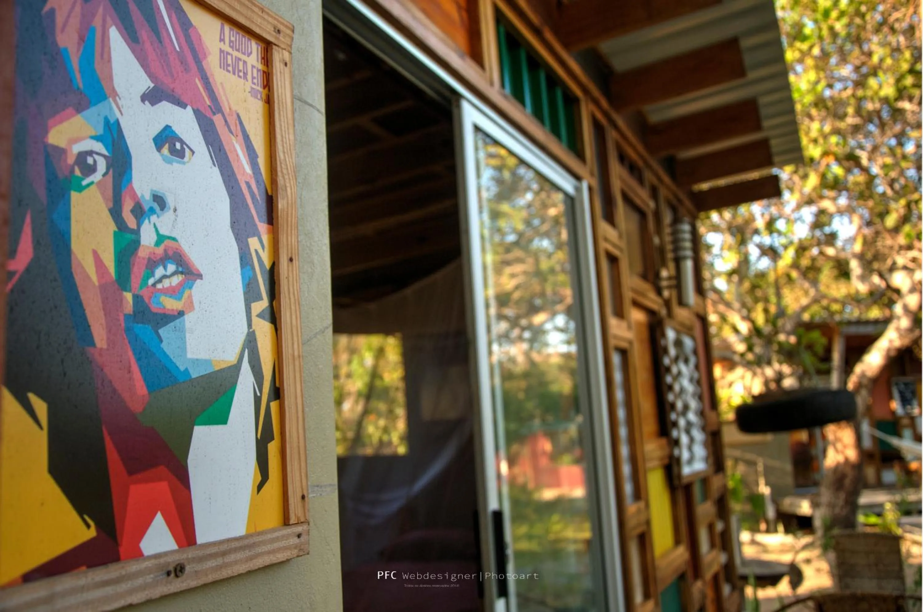 Decorative detail in Mozambeat Motel