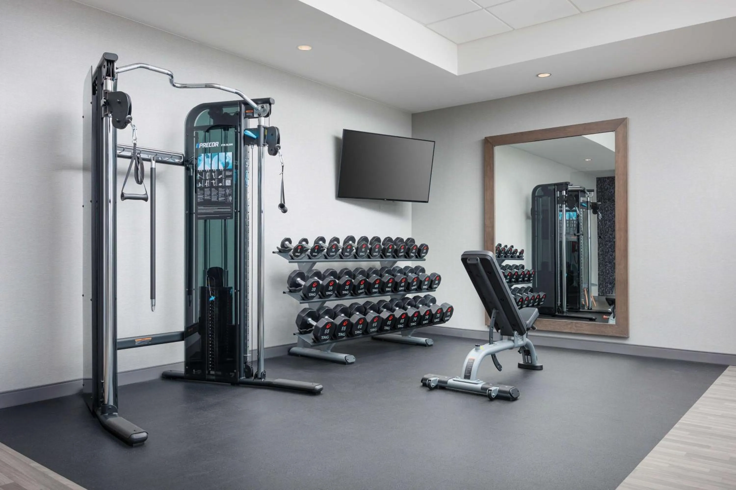 Fitness centre/facilities in Hampton Inn & Suites Huntsville Downtown, Al