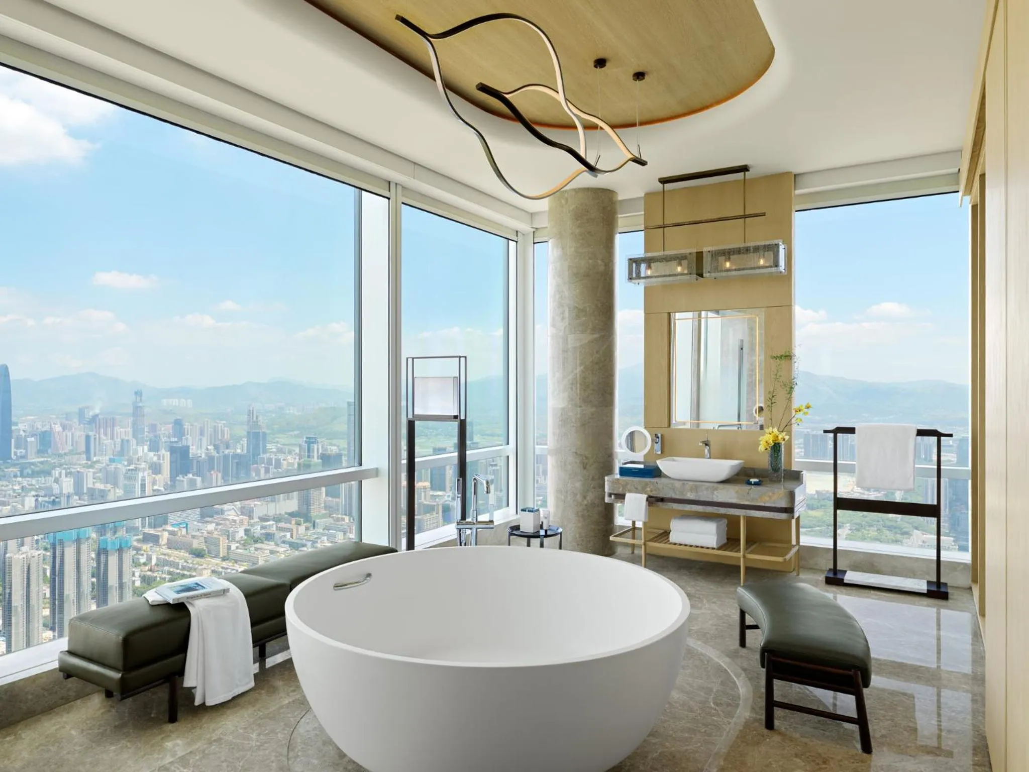 Bathroom in Mandarin Oriental, Shenzhen