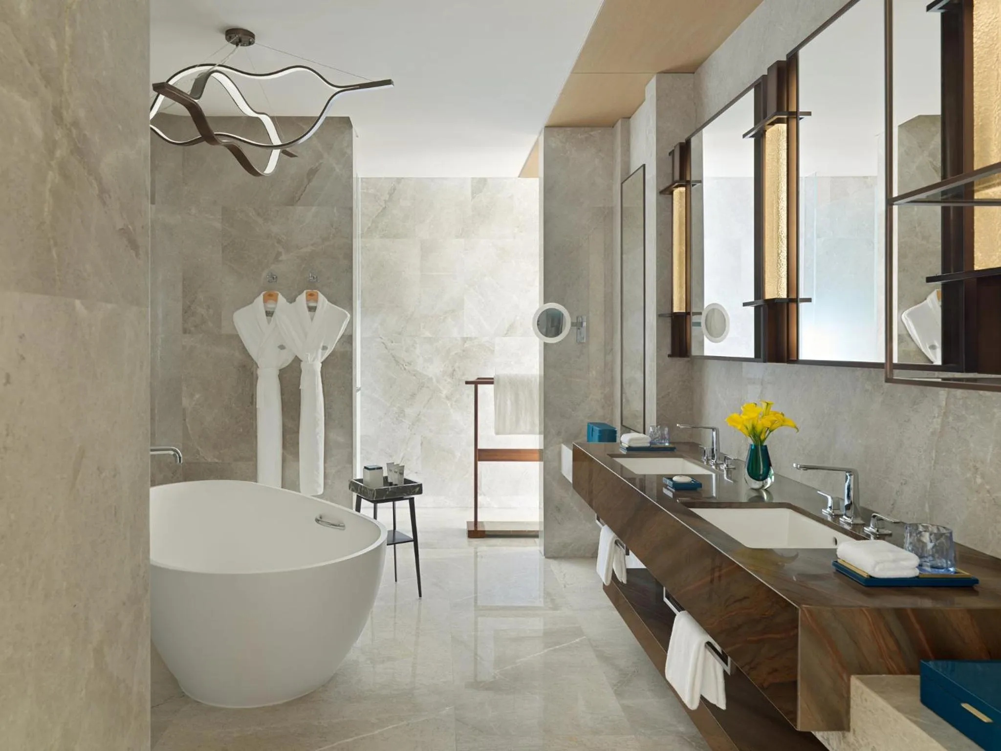 Bathroom in Mandarin Oriental, Shenzhen