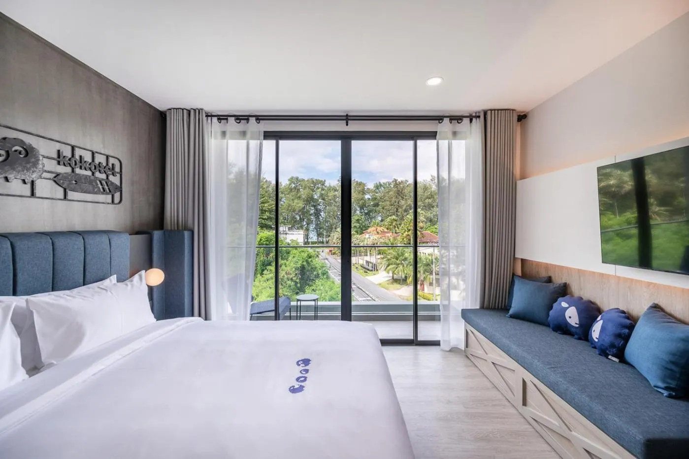 View (from property/room), Bed in Kokotel Phuket Nai Yang Beach