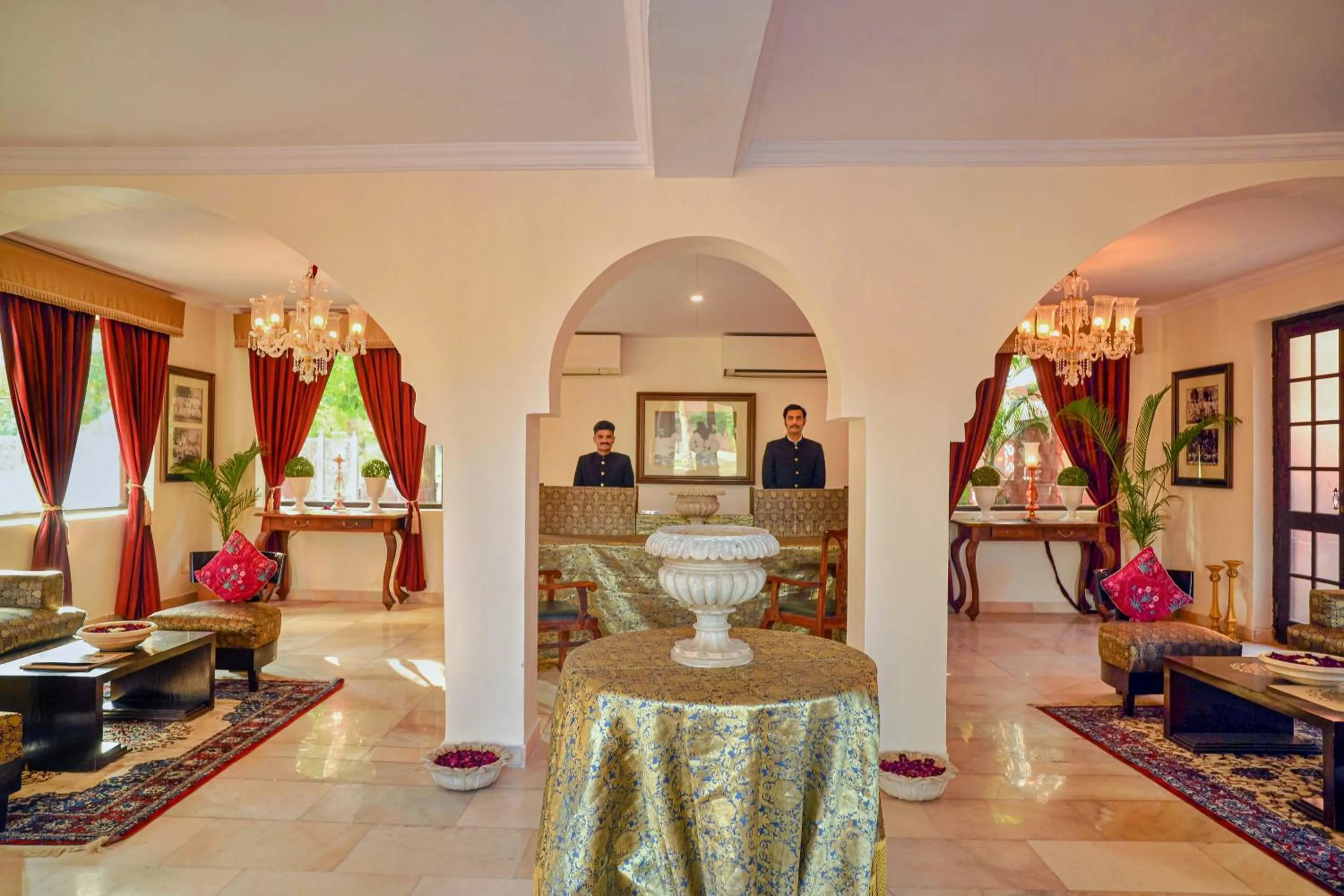 Lobby or reception in Ranbanka Palace