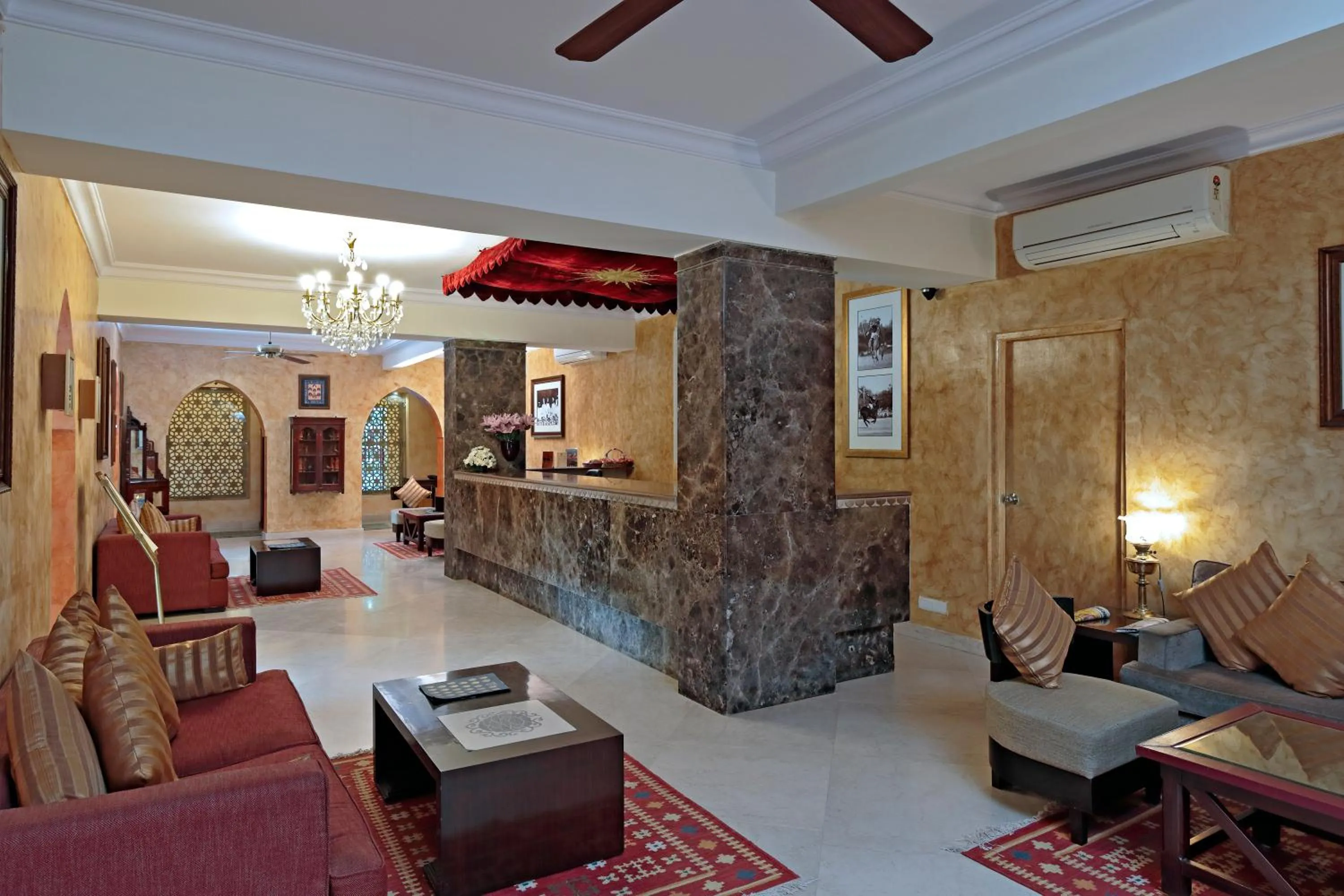 Lobby or reception in Ranbanka Palace