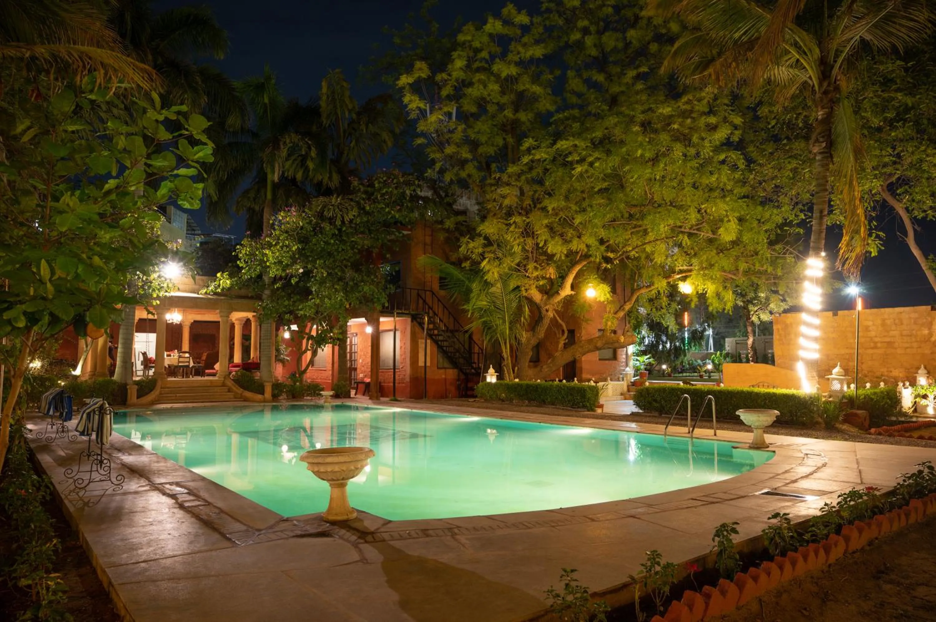 Swimming pool in Ranbanka Palace