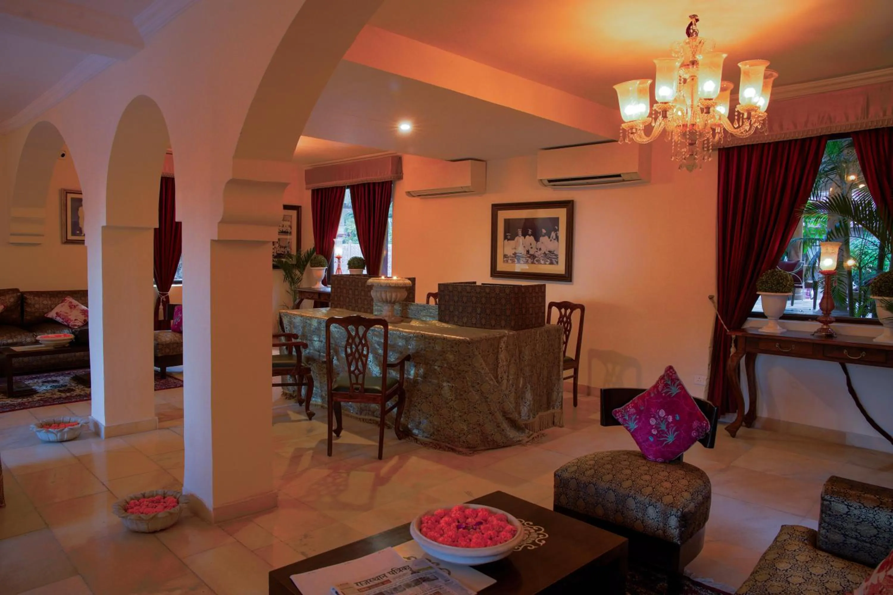 Lobby or reception in Ranbanka Palace