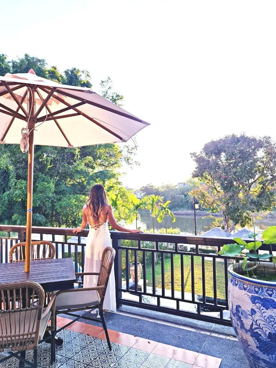 Patio in Buri Sriping Riverside Resort & Spa