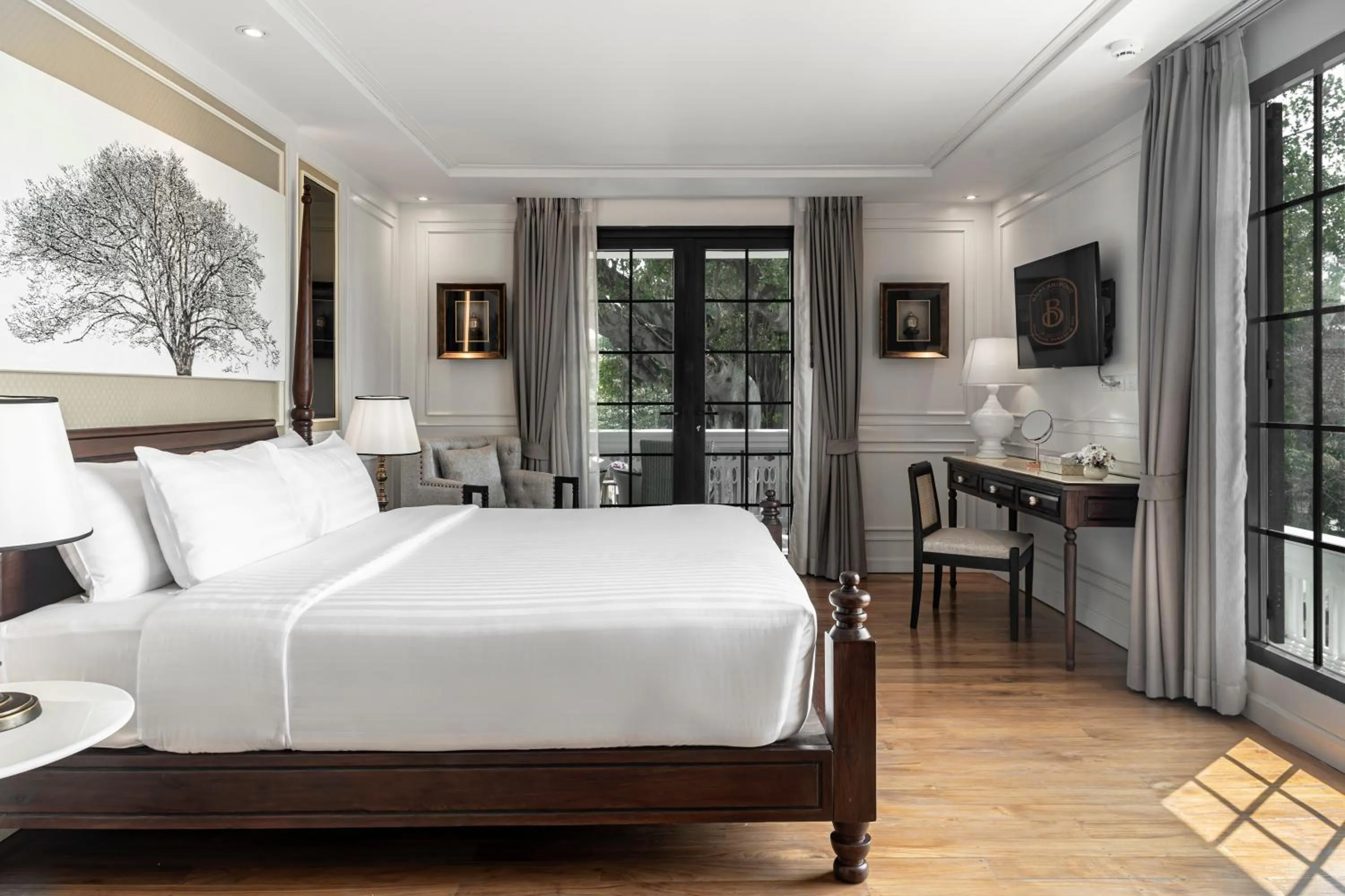 Bed in Buri Sriping Riverside Resort & Spa