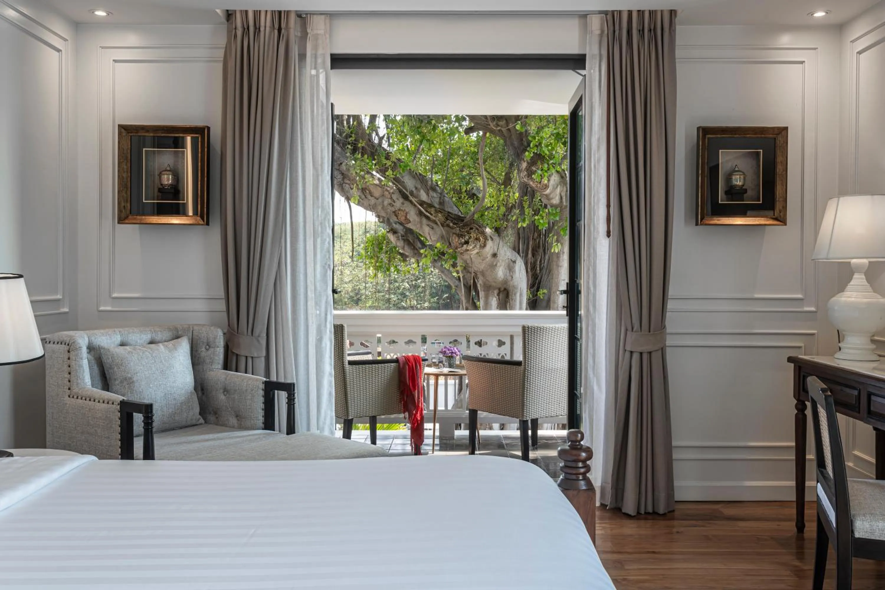 Bed in Buri Sriping Riverside Resort & Spa