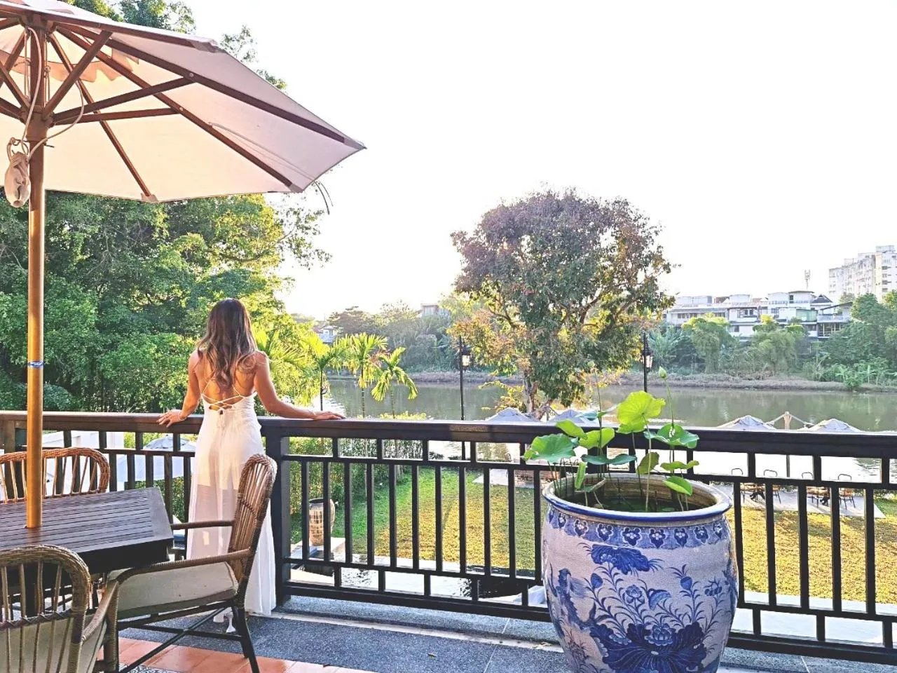 Patio in Buri Sriping Riverside Resort & Spa