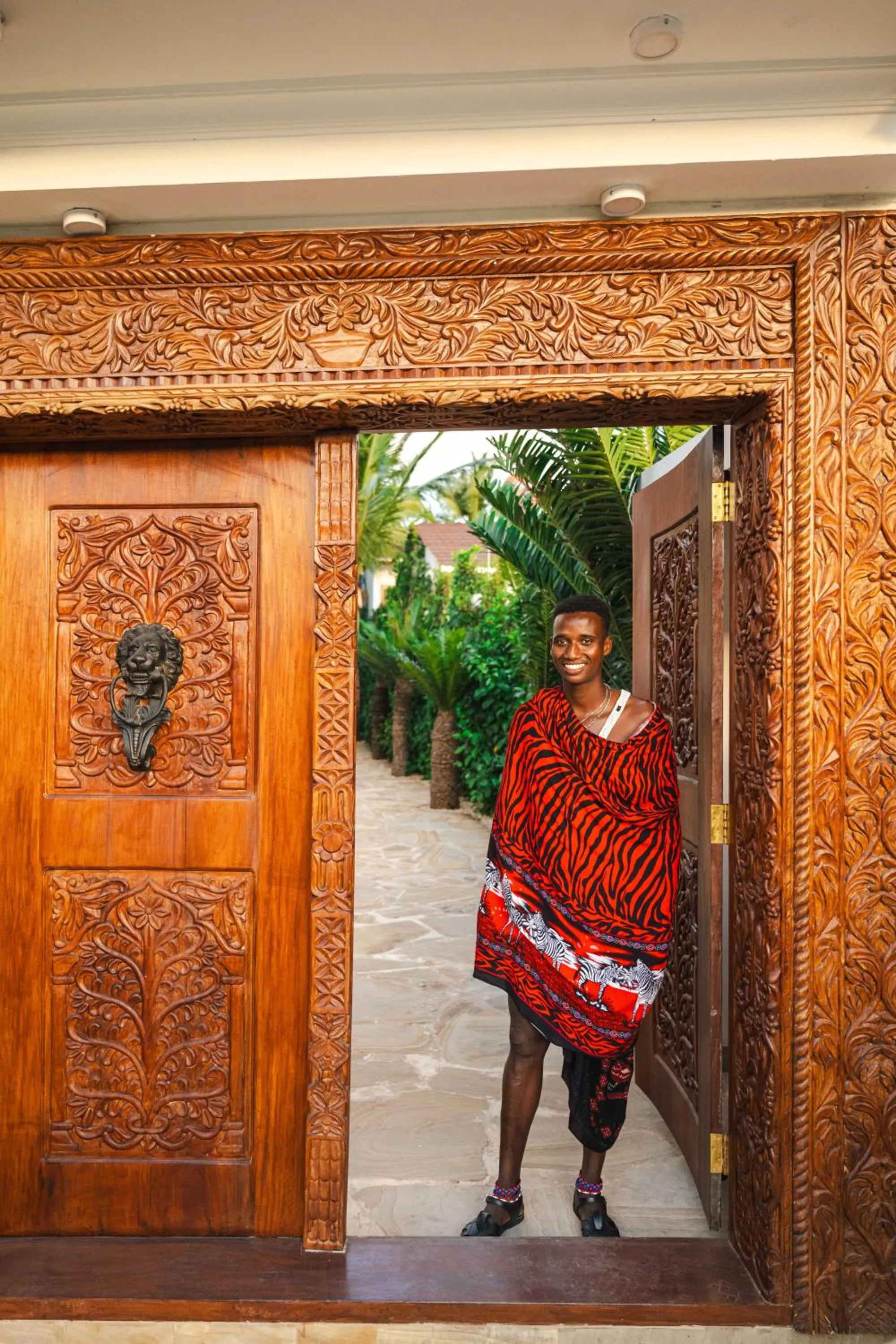Facade/entrance in Karibu Beach Resort
