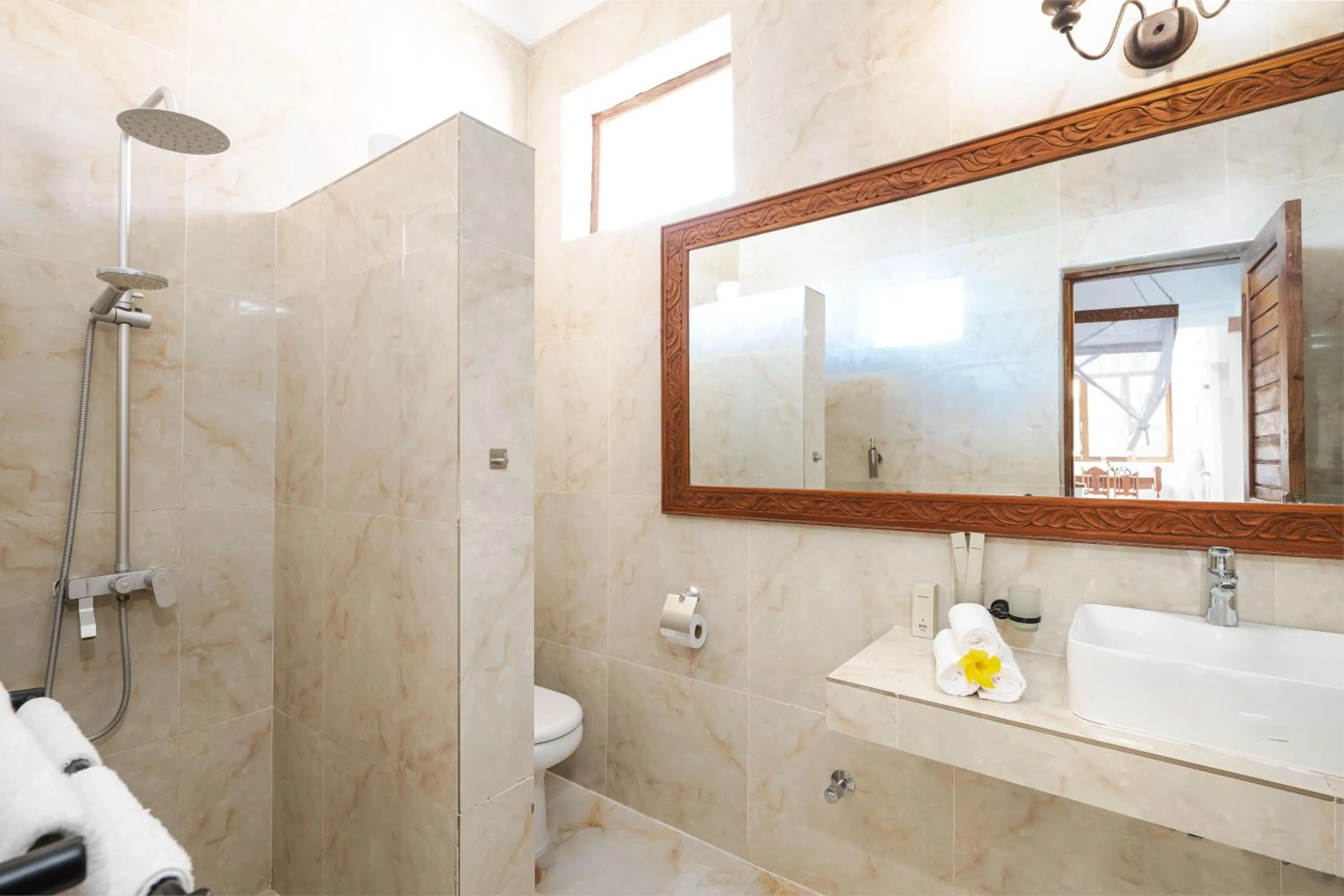 Toilet in Karibu Beach Resort